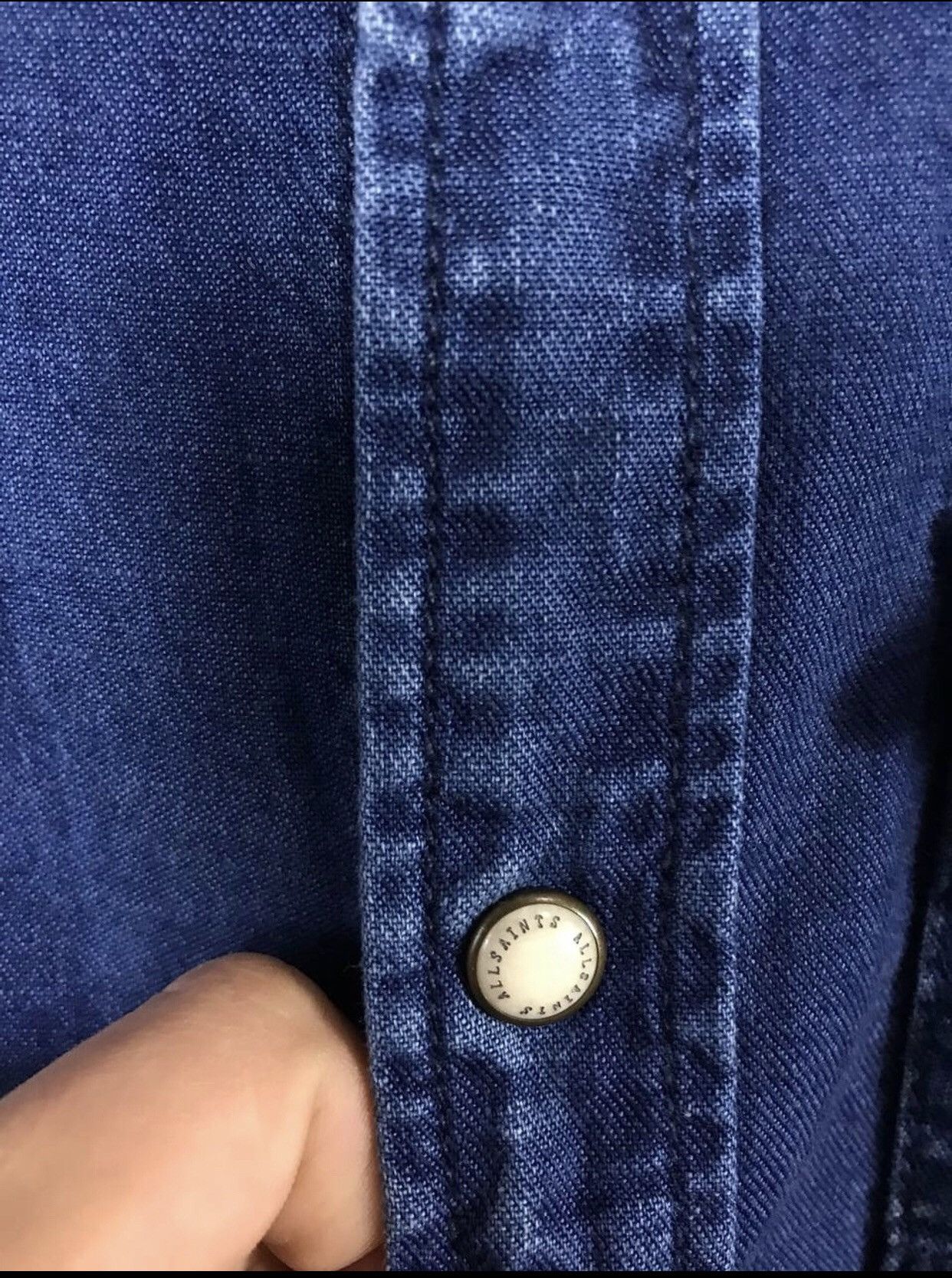 Allsaints Allsaints luxury streetwear denim shirt Size US S / EU 44-46 / 1 - 6 Thumbnail