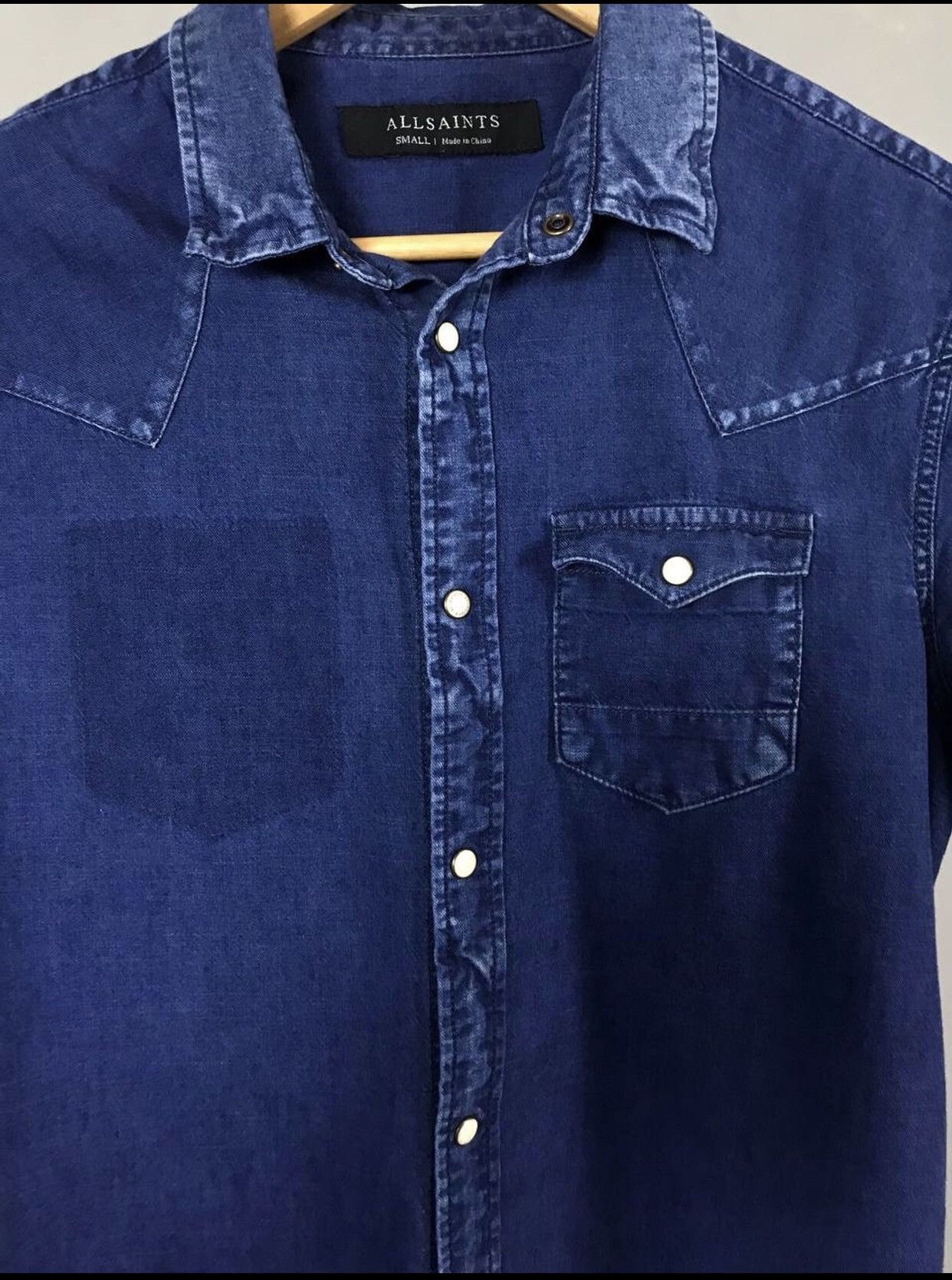 Allsaints Allsaints luxury streetwear denim shirt Size US S / EU 44-46 / 1 - 3 Thumbnail