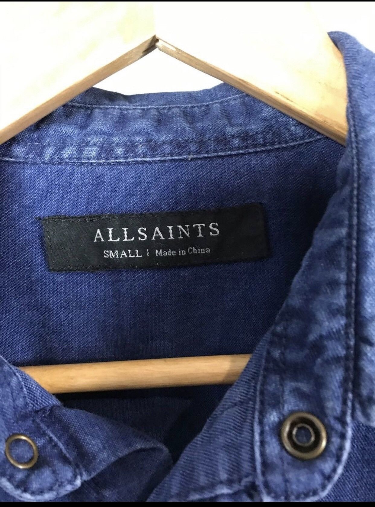 Allsaints Allsaints luxury streetwear denim shirt Size US S / EU 44-46 / 1 - 4 Thumbnail