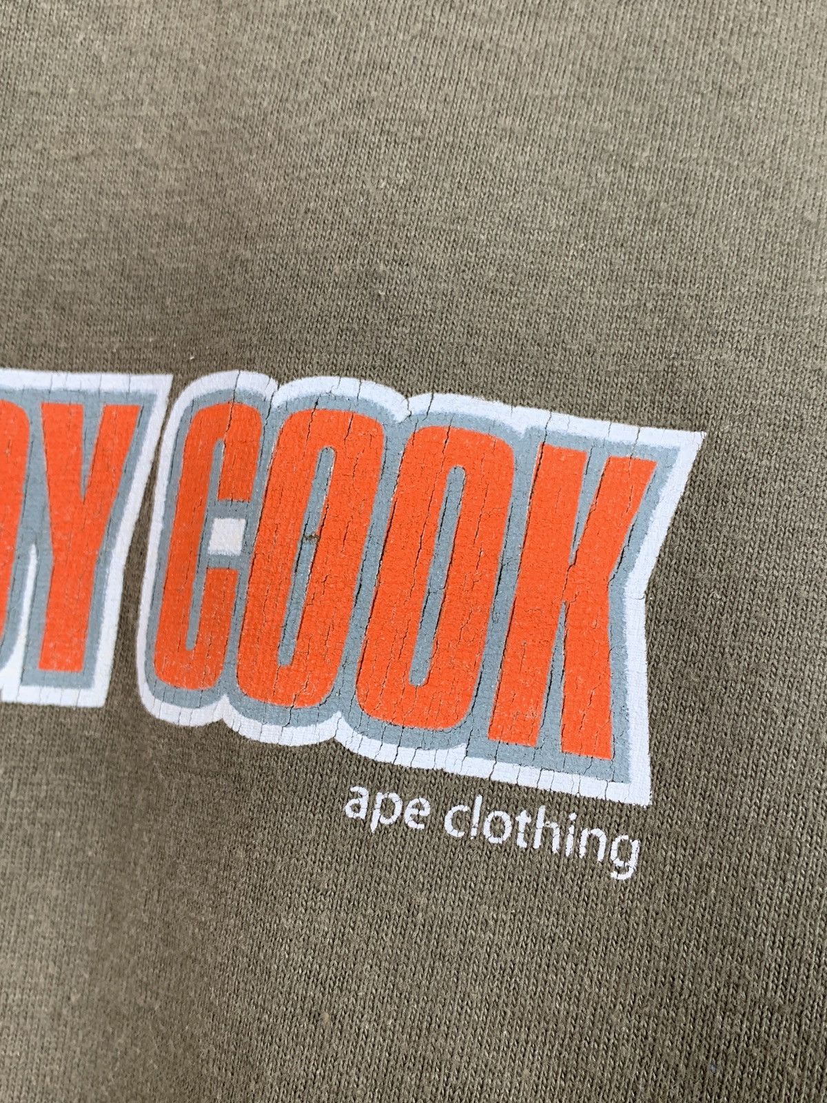 Vintage Vintage Ape Ready Steady Cook Skateboard Faded Khaki T-Shirt Size US XL / EU 56 / 4 - 6 Thumbnail