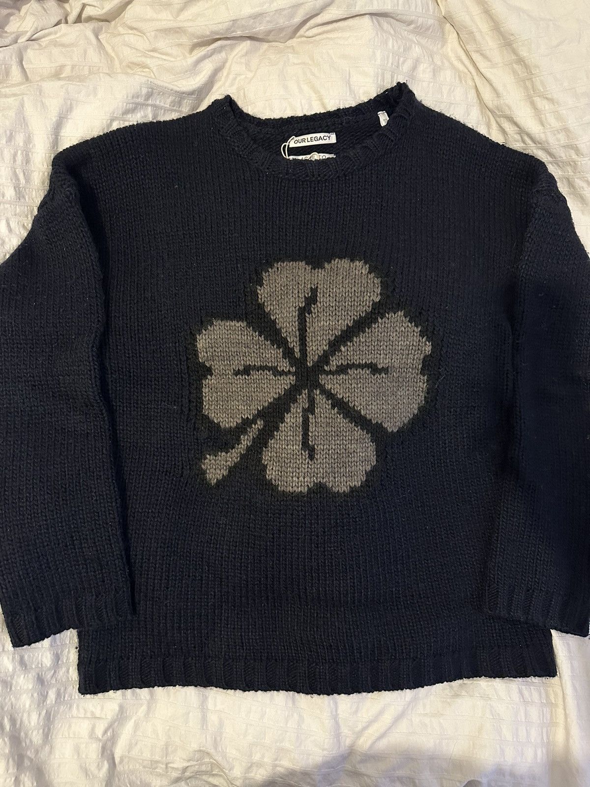 Our Legacy Our Legacy Lucky Clover Knit Sweater 50 | Grailed