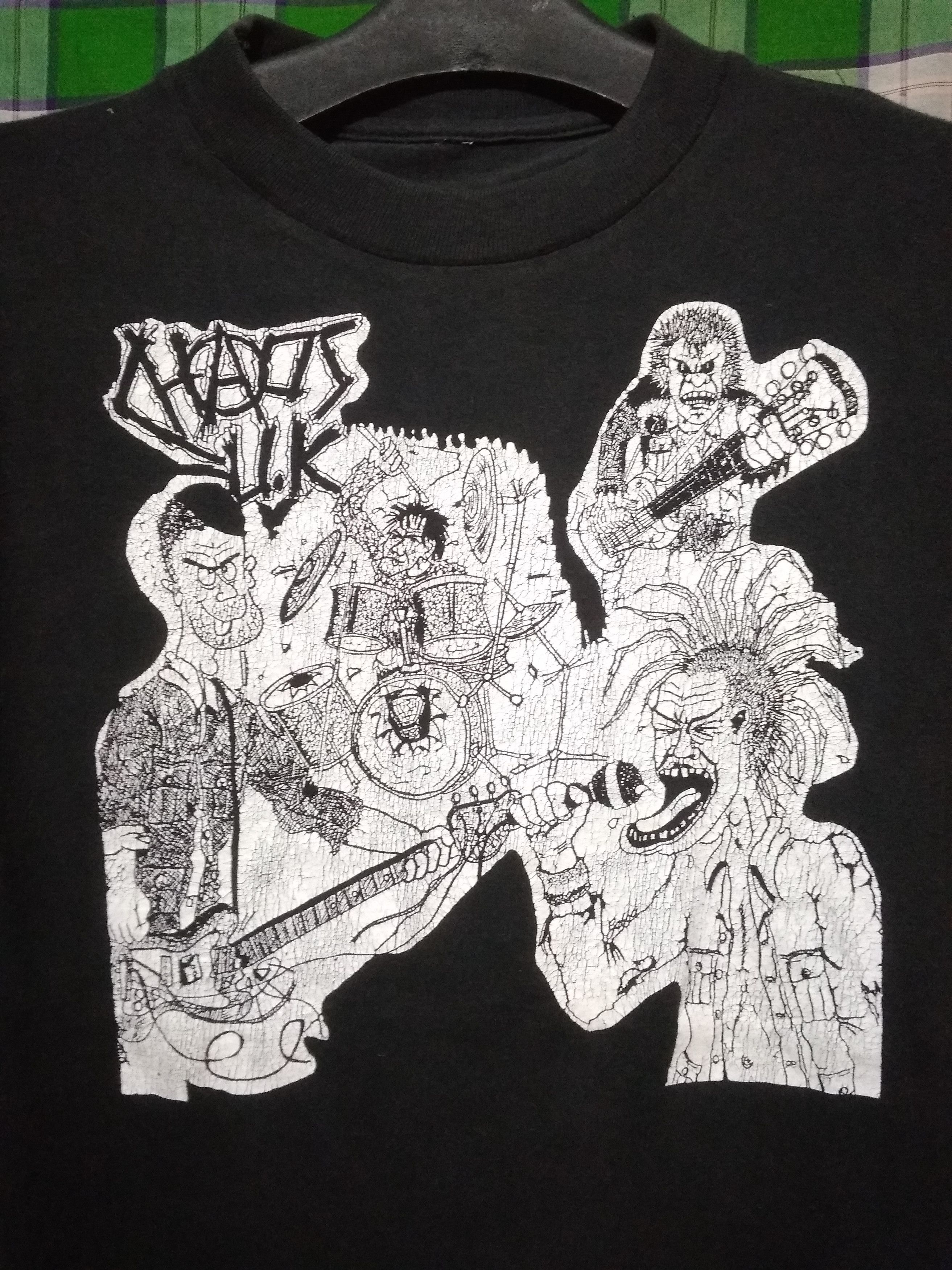 Band Tees Vintage CHAOS UK art shirt hardcore punk gbh doom discharge Size US S / EU 44-46 / 1 - 1 Thumbnail