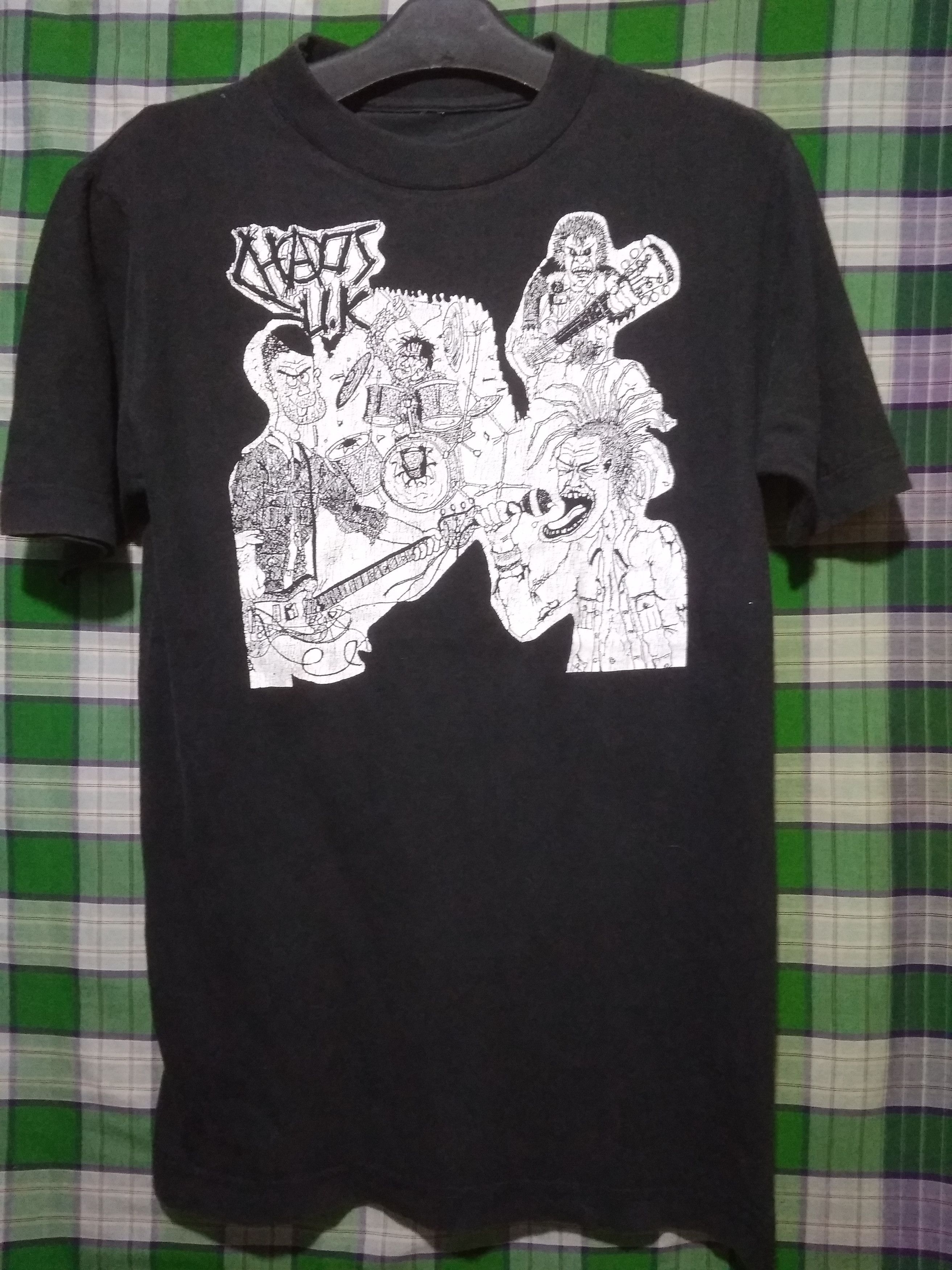 Band Tees Vintage CHAOS UK art shirt hardcore punk gbh doom discharge Size US S / EU 44-46 / 1 - 2 Thumbnail