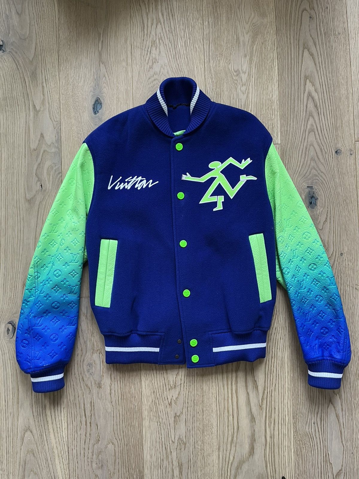 Louis Vuitton SS22 Mix Gradient Leather Bomber