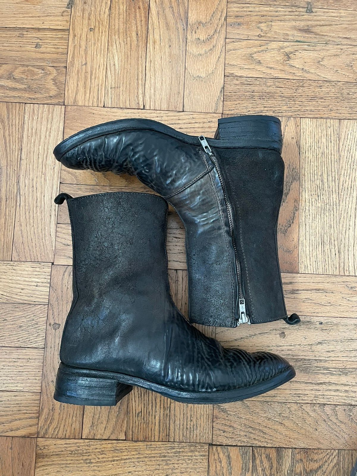 Carol Christian Poell CCP Scarred Horse Culatta Side-Zip Boots | Grailed