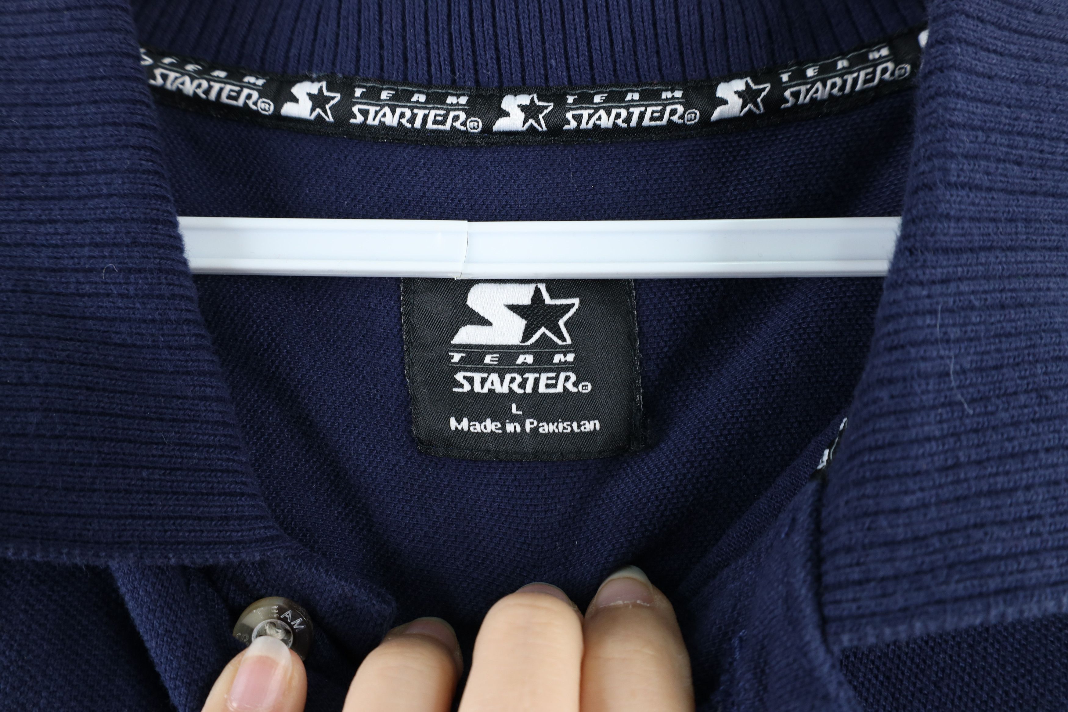 Starter × Vintage Vintage 90s Starter University of Michigan Spell Out Polo Size US L / EU 52-54 / 3 - 4 Thumbnail