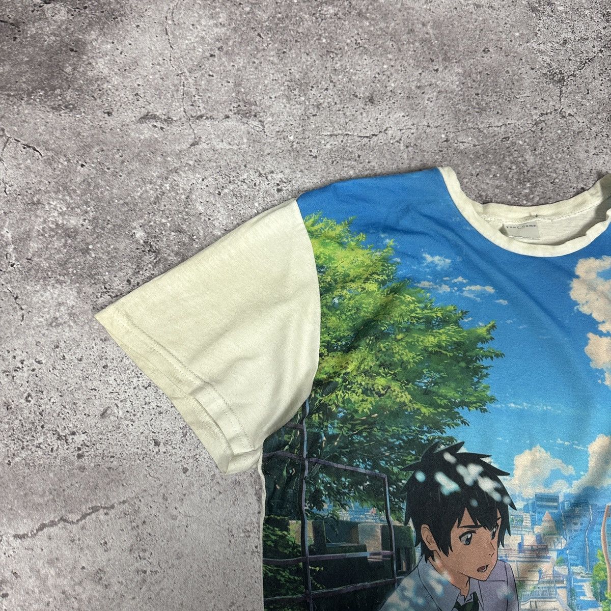 Anime × Vintage Vintage Your Name AOP tee Anime Makoto Shinkai Mangaka Japan Size US L / EU 52-54 / 3 - 4 Thumbnail