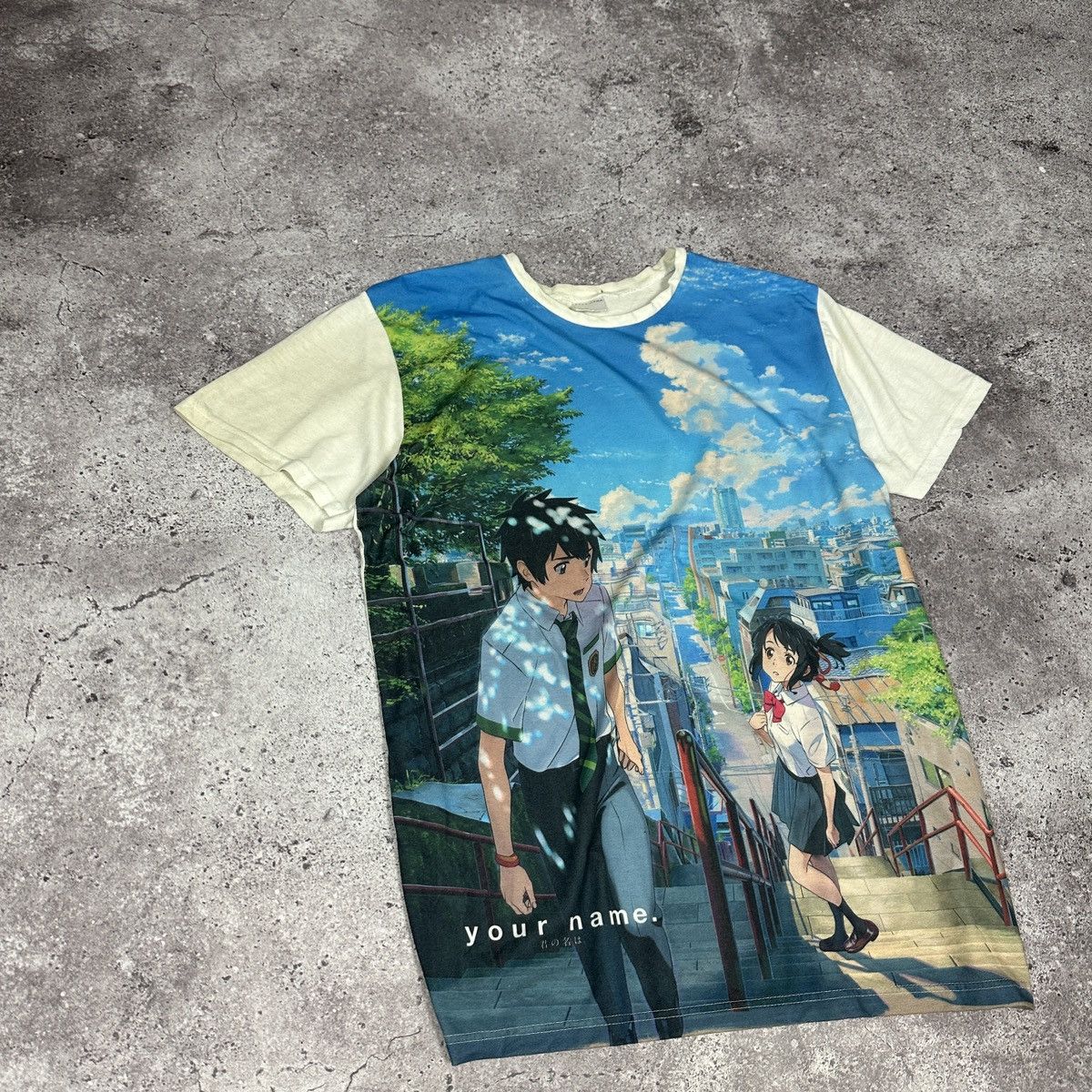 Anime × Vintage Vintage Your Name AOP tee Anime Makoto Shinkai Mangaka Japan Size US L / EU 52-54 / 3 - 3 Thumbnail