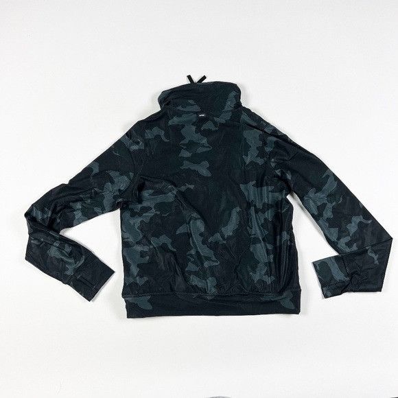 NEW Prana Layna Full Zip High Neck Camo Army Print Pattern S