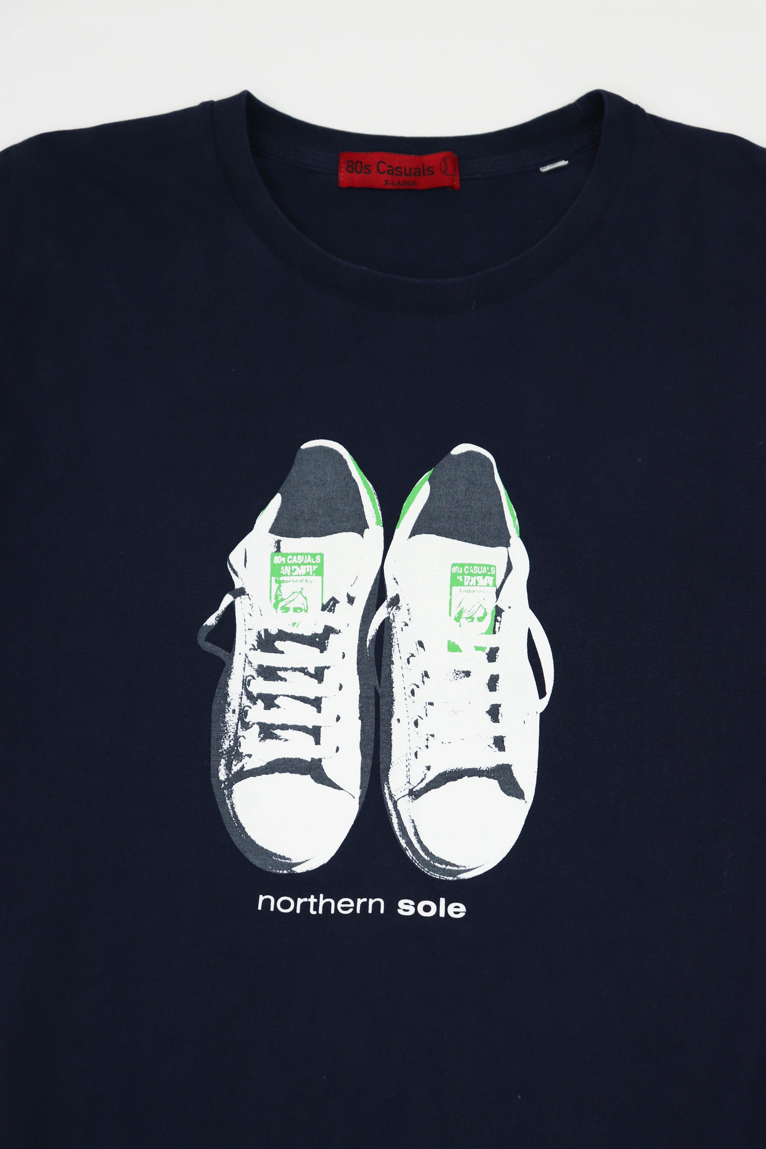 Other 80s Casuals Northern Sole Printed Graphics Navy T-shirt Tee Size US L / EU 52-54 / 3 - 3 Thumbnail