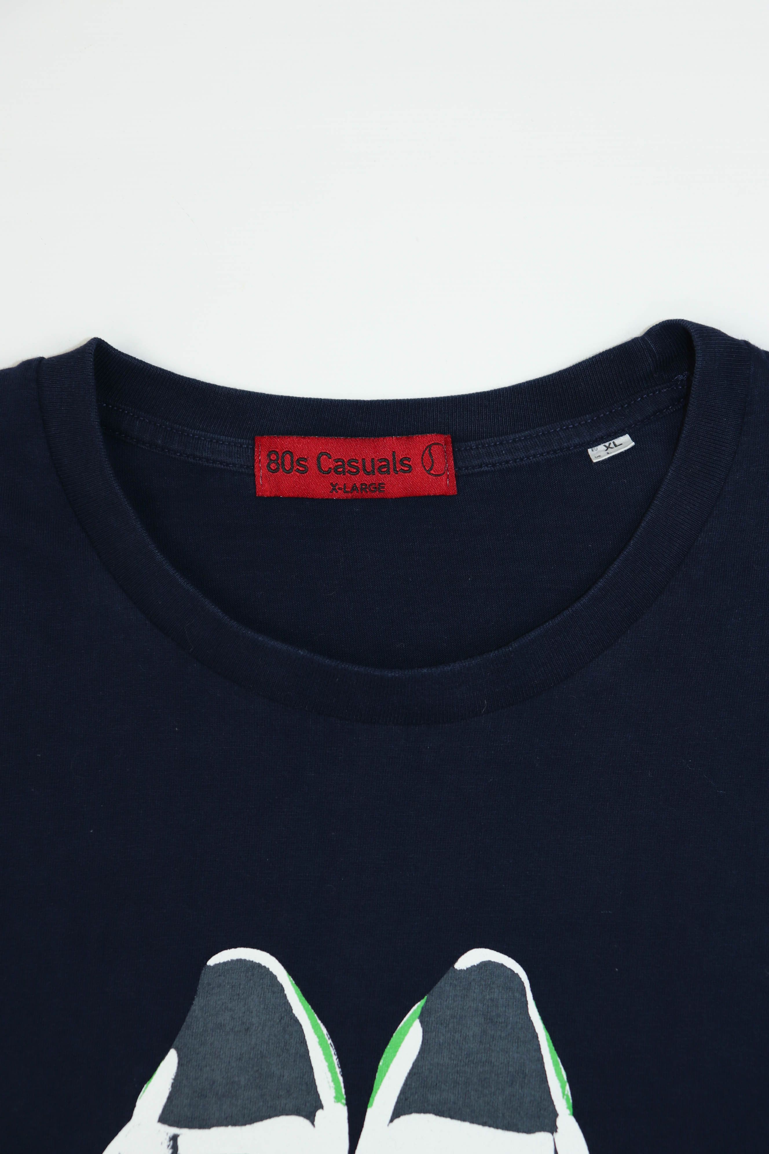 Other 80s Casuals Northern Sole Printed Graphics Navy T-shirt Tee Size US L / EU 52-54 / 3 - 7 Thumbnail