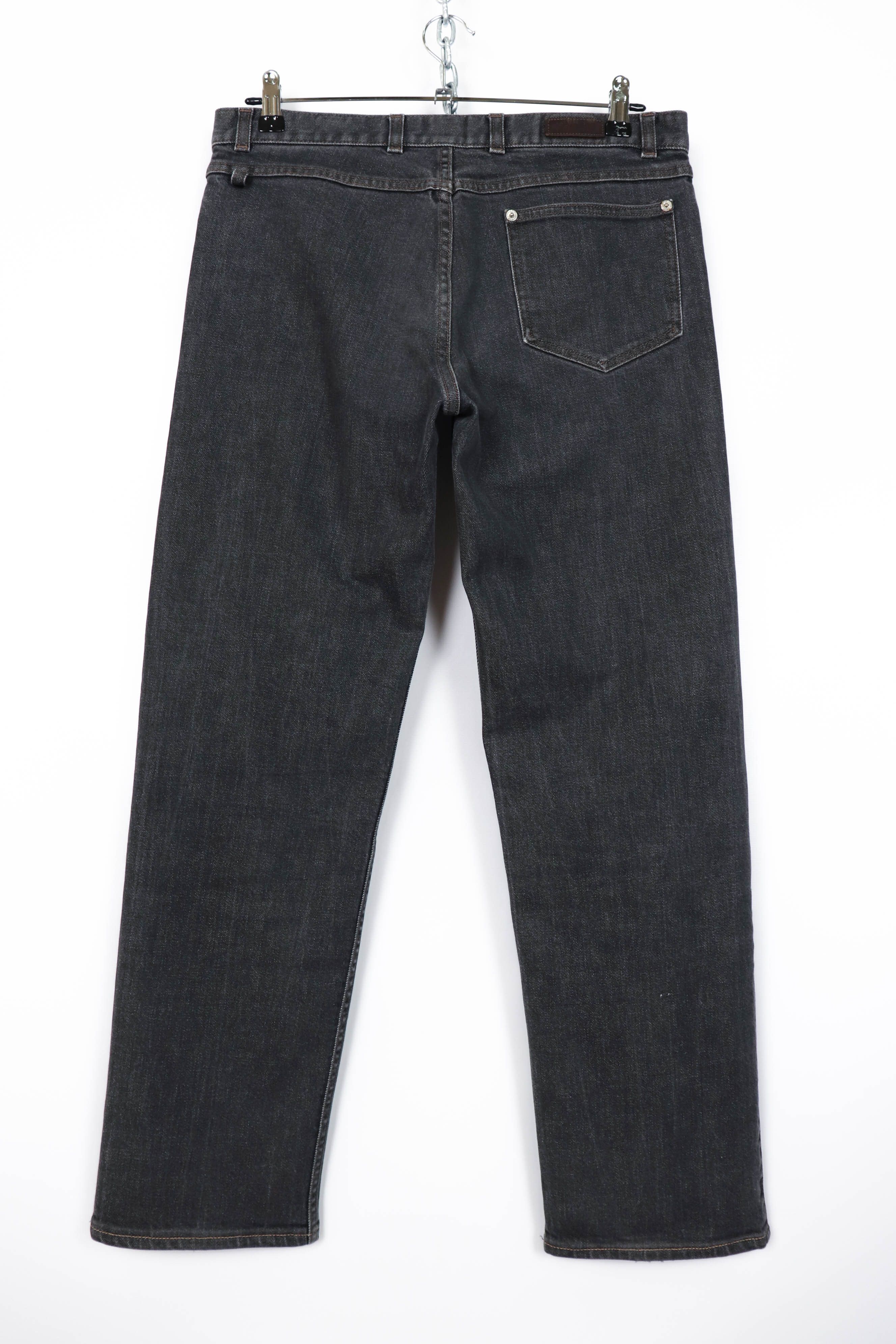 Neil Barrett Neil Barrett 8841 Grey Cropped Denim Stretch Jeans Pants Size US 34 / EU 50 - 2 Thumbnail