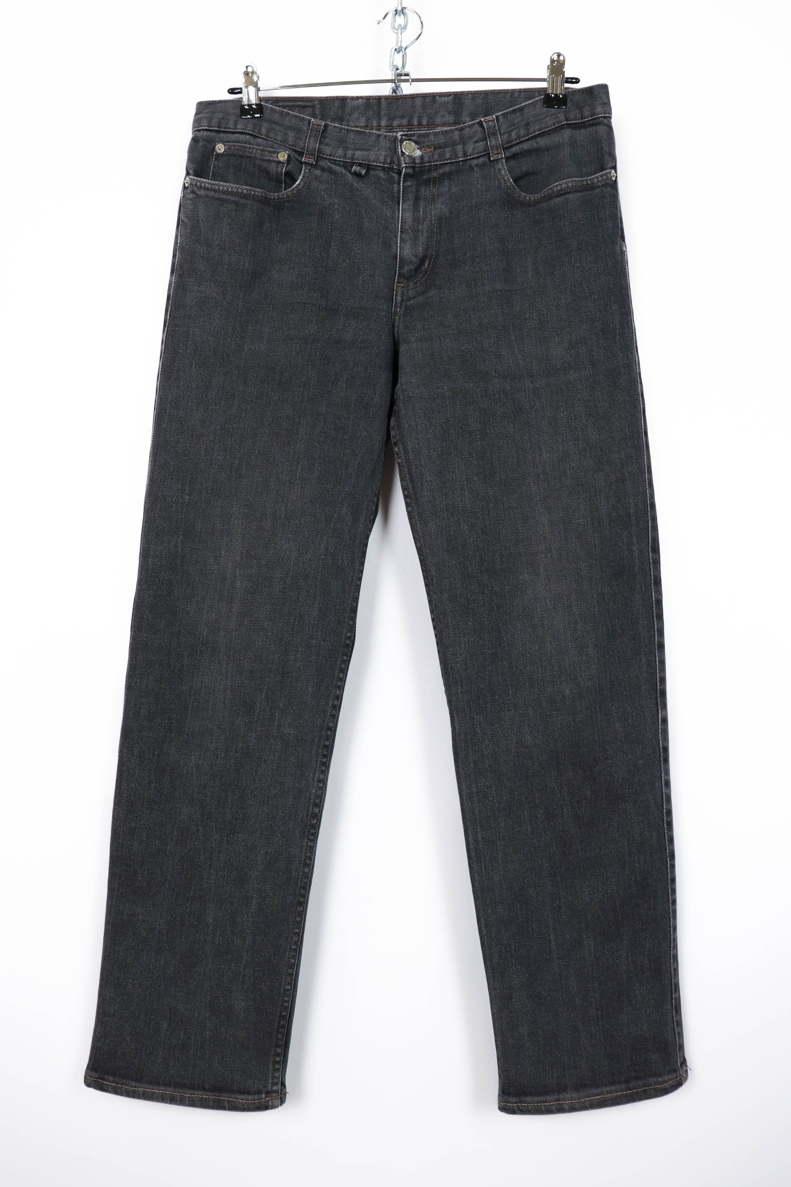 Neil Barrett Neil Barrett 8841 Grey Cropped Denim Stretch Jeans Pants Size US 34 / EU 50 - 1 Thumbnail