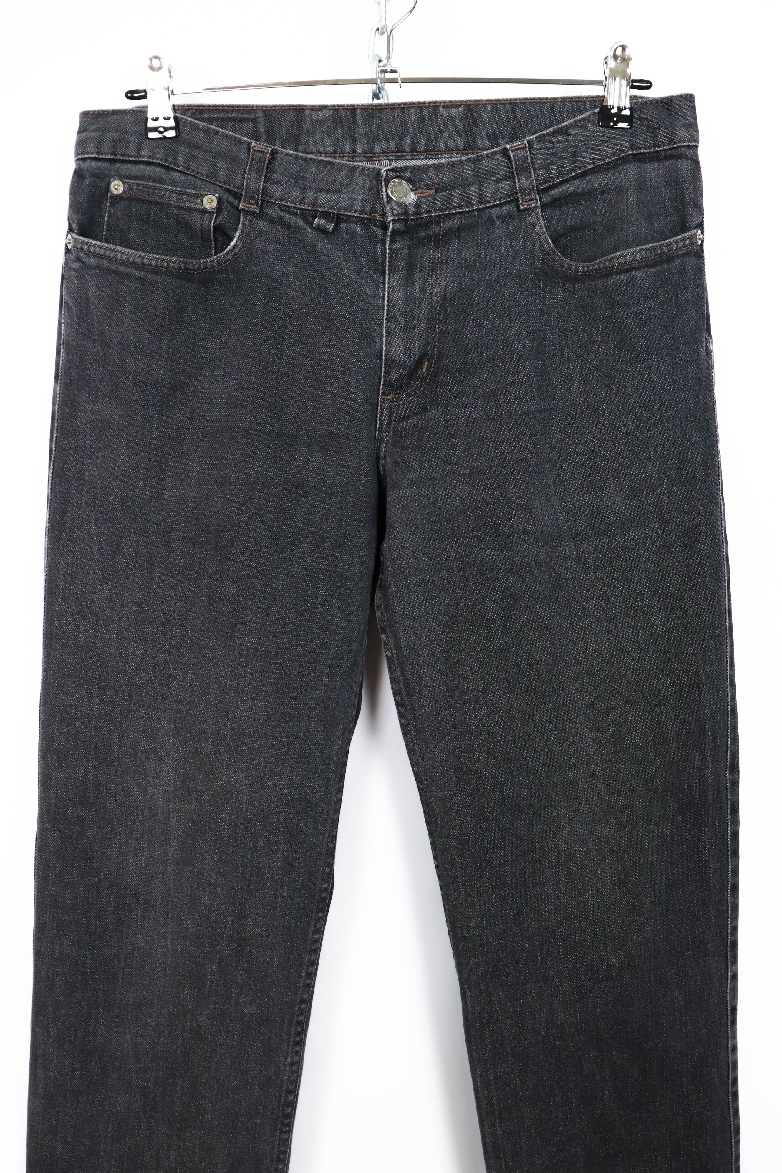 Neil Barrett Neil Barrett 8841 Grey Cropped Denim Stretch Jeans Pants Size US 34 / EU 50 - 3 Thumbnail