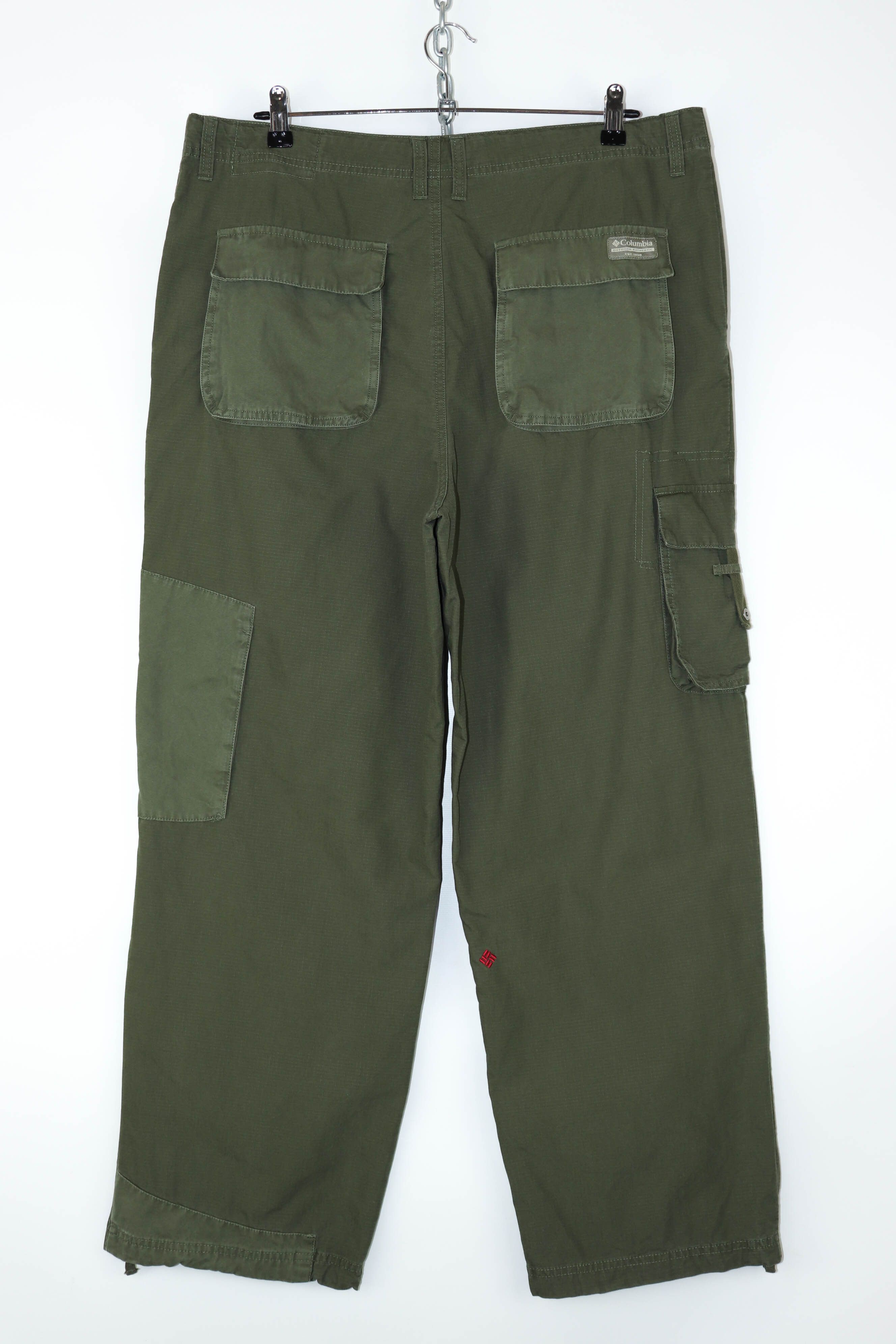 Columbia Vintage Columbia Khaki Green Utility Cargo Trousers Pants Size US 36 / EU 52 - 2 Thumbnail