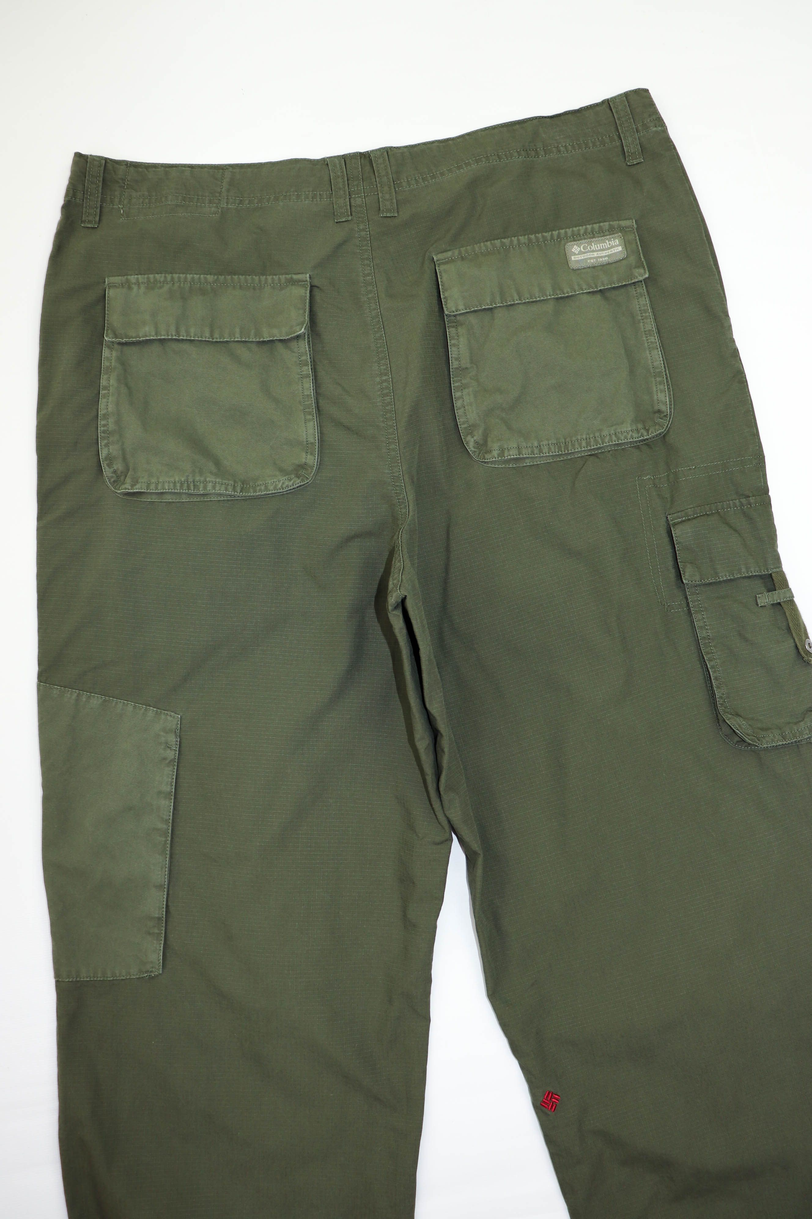 Columbia Vintage Columbia Khaki Green Utility Cargo Trousers Pants Size US 36 / EU 52 - 4 Thumbnail