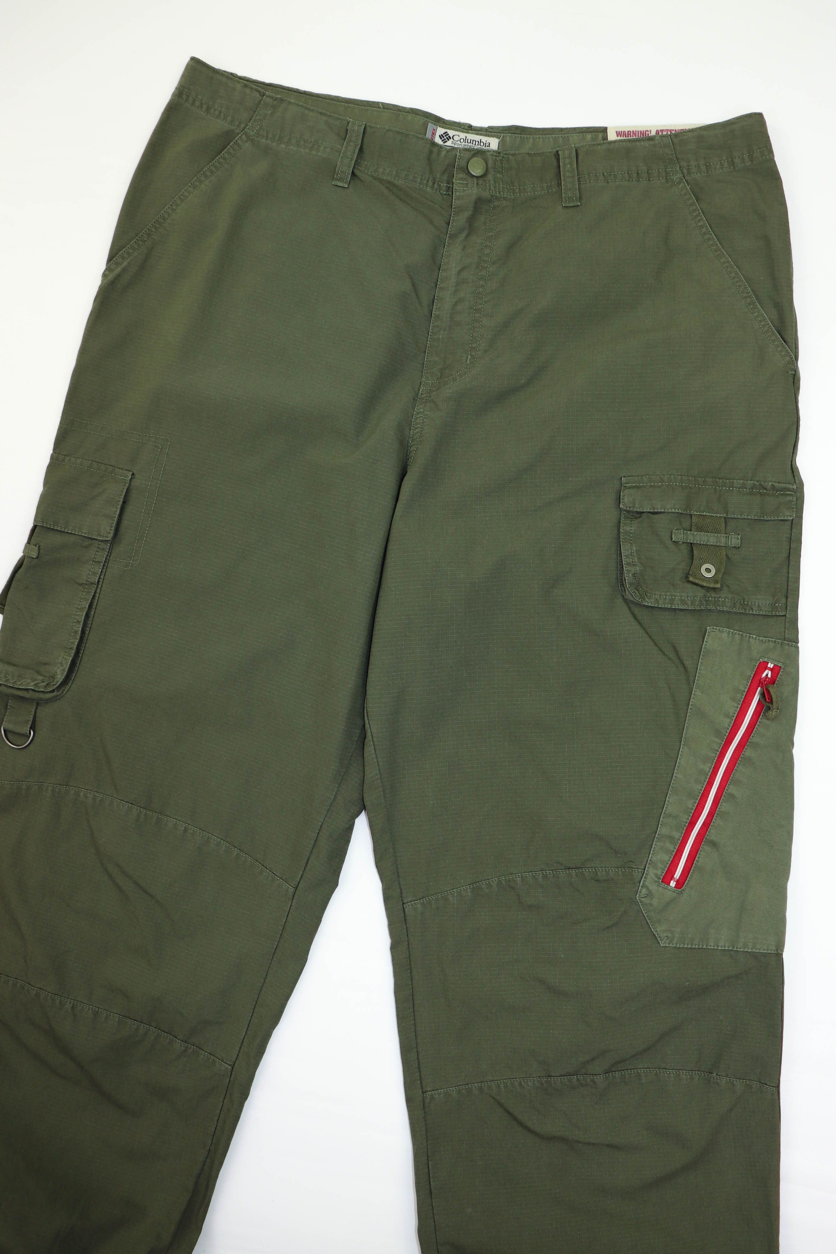 Columbia Vintage Columbia Khaki Green Utility Cargo Trousers Pants Size US 36 / EU 52 - 3 Thumbnail