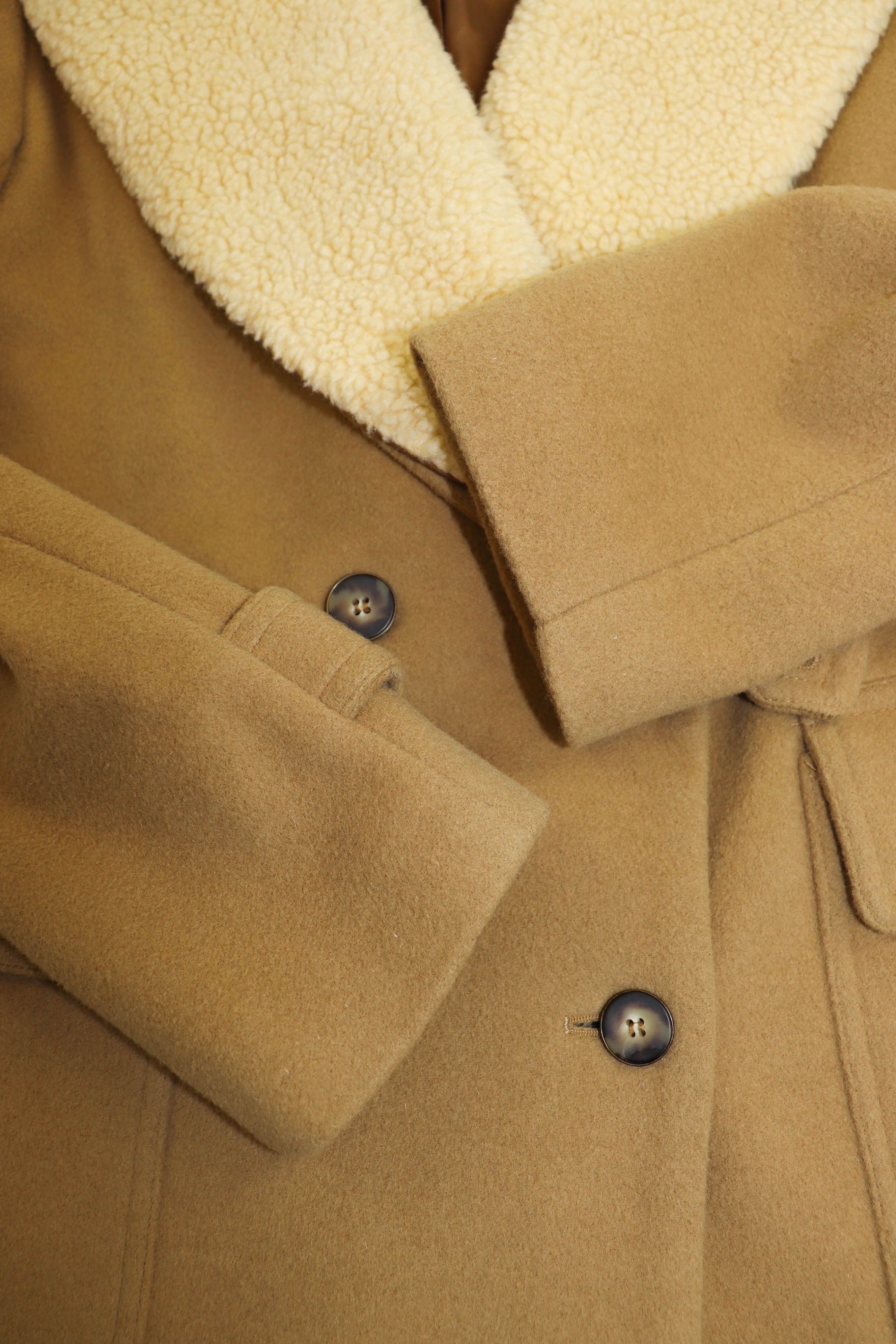 Sandro Women’s Sandro Wool Cashsmere Blend Desert Beige Wool Coat Size M / US 6-8 / IT 42-44 - 11 Thumbnail
