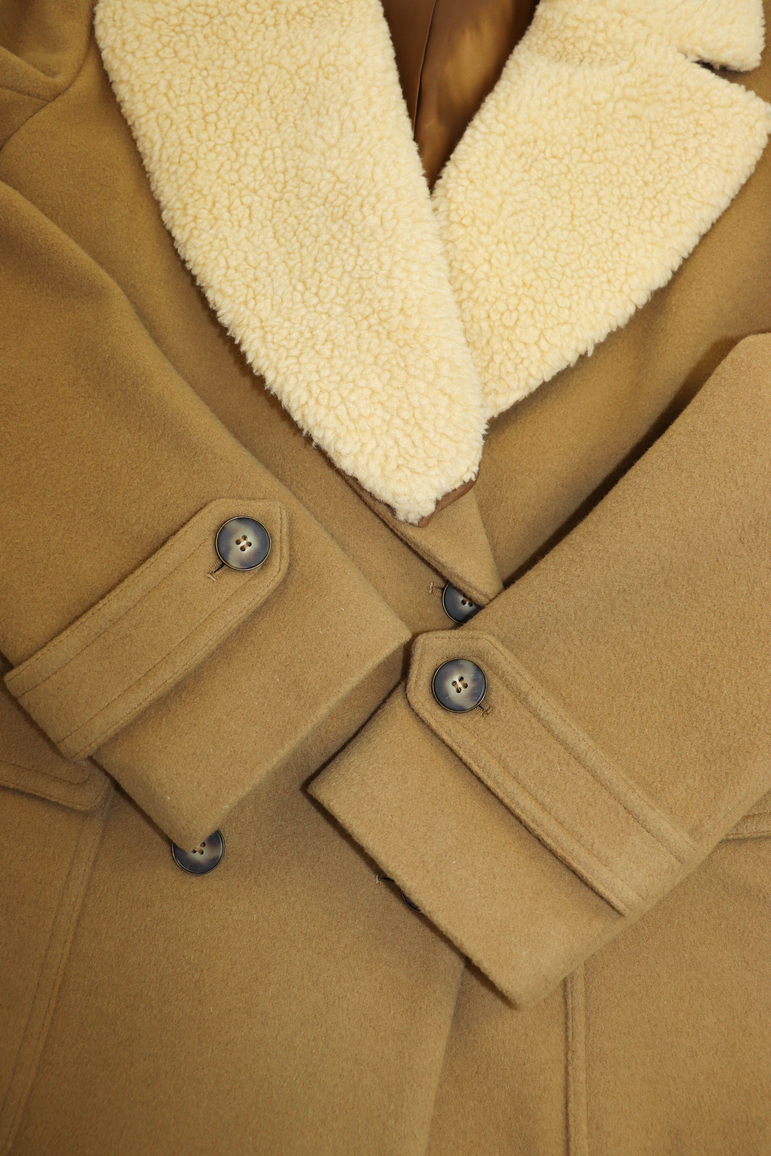 Sandro Women’s Sandro Wool Cashsmere Blend Desert Beige Wool Coat Size M / US 6-8 / IT 42-44 - 10 Thumbnail
