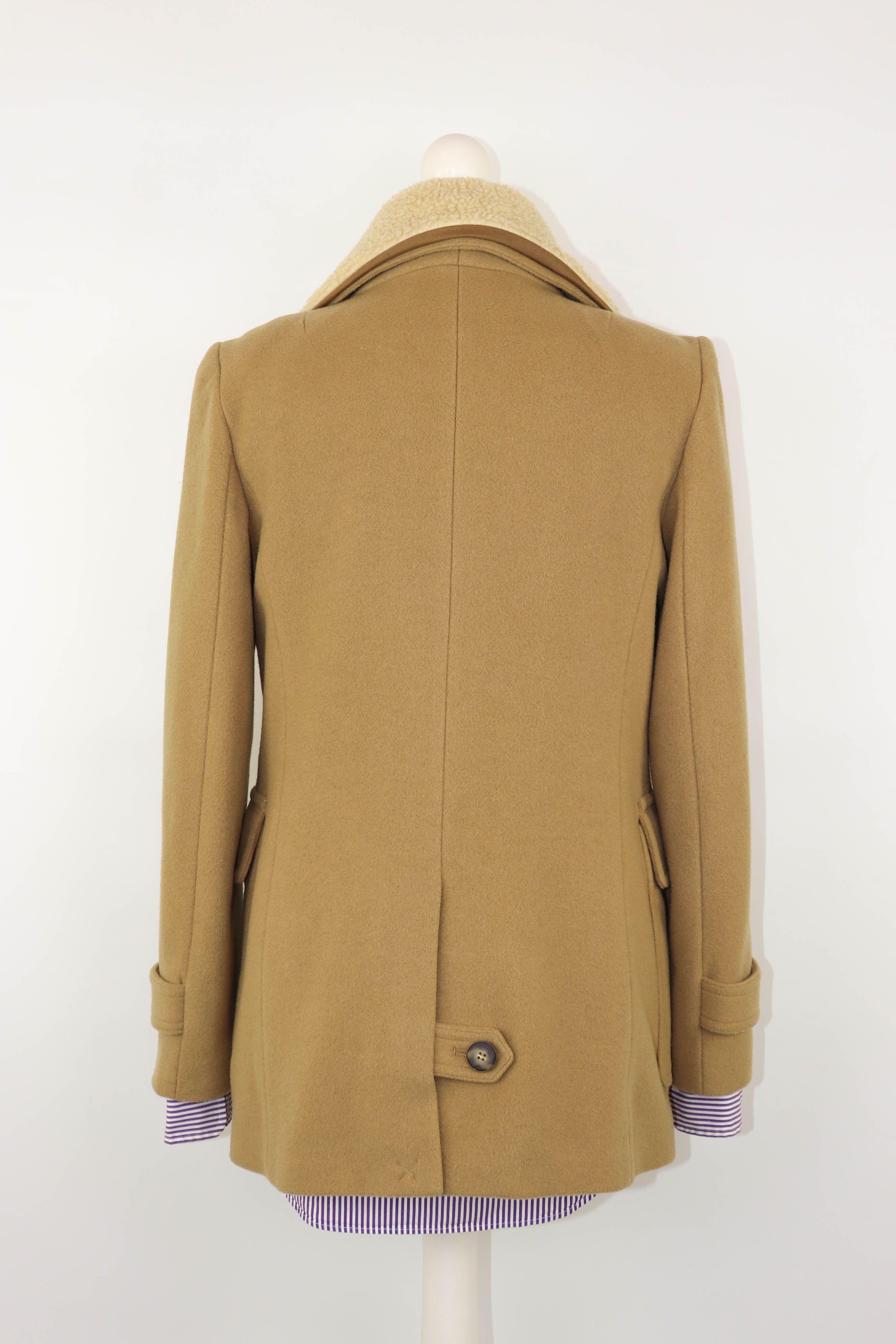 Sandro Women’s Sandro Wool Cashsmere Blend Desert Beige Wool Coat Size M / US 6-8 / IT 42-44 - 2 Thumbnail