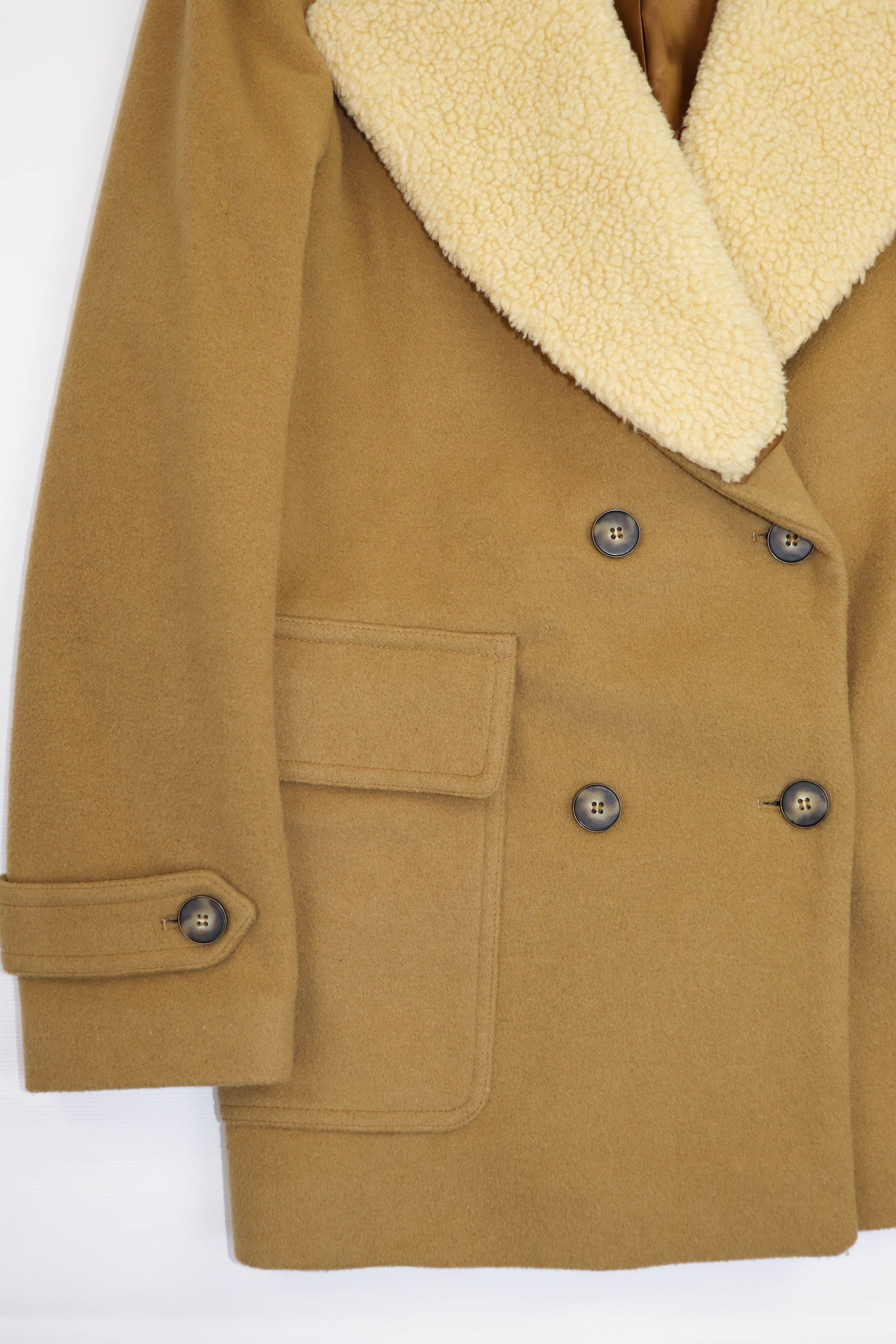 Sandro Women’s Sandro Wool Cashsmere Blend Desert Beige Wool Coat Size M / US 6-8 / IT 42-44 - 7 Thumbnail