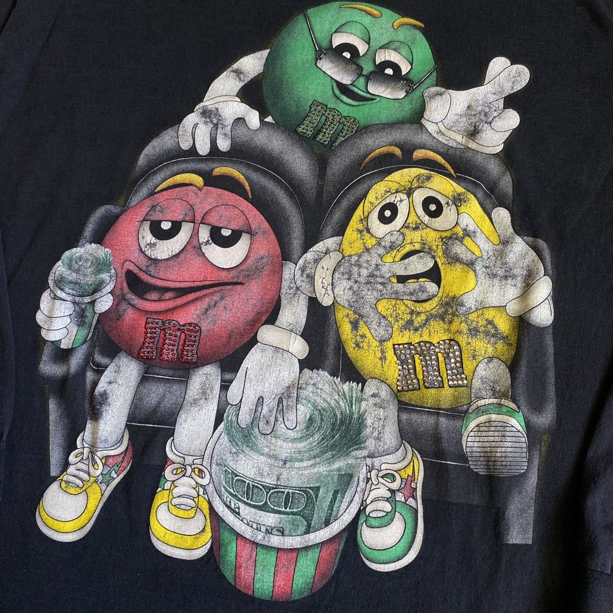 Rap Tees Vintage 1990s M&M Movie Money Rolls Humor Rap Longsleeve Tee Size US XXL / EU 58 / 5 - 2 Thumbnail