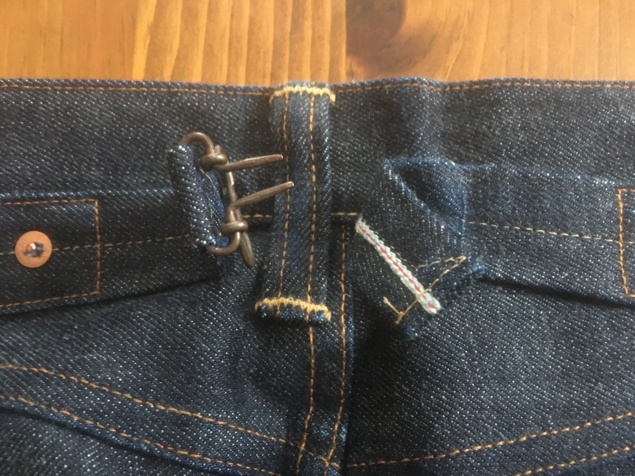 RRL Ralph Lauren RRL Lot R44 1936 Deadstock Rigid Selvedge denim buckle  back jeans. | Grailed