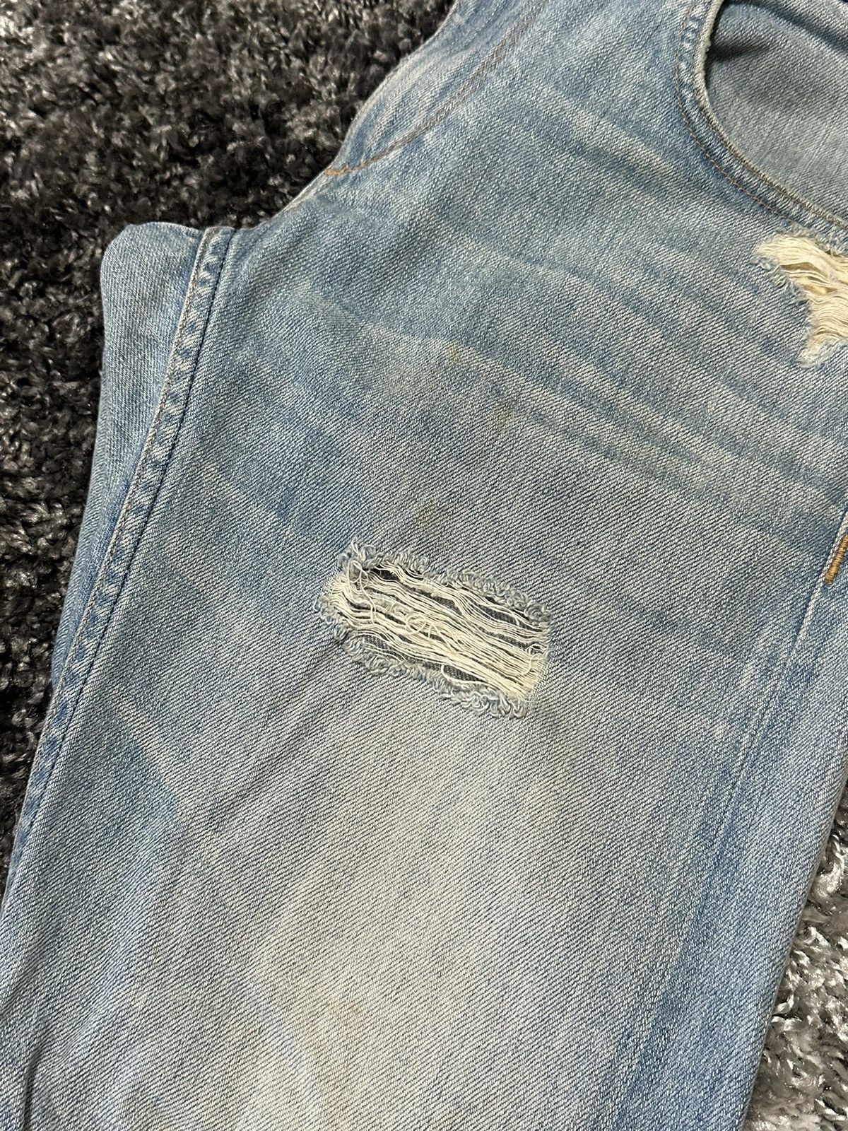 Rag & Bone Selvedge Stone Washed, Distressed Denim Size US 31 - 7 Thumbnail
