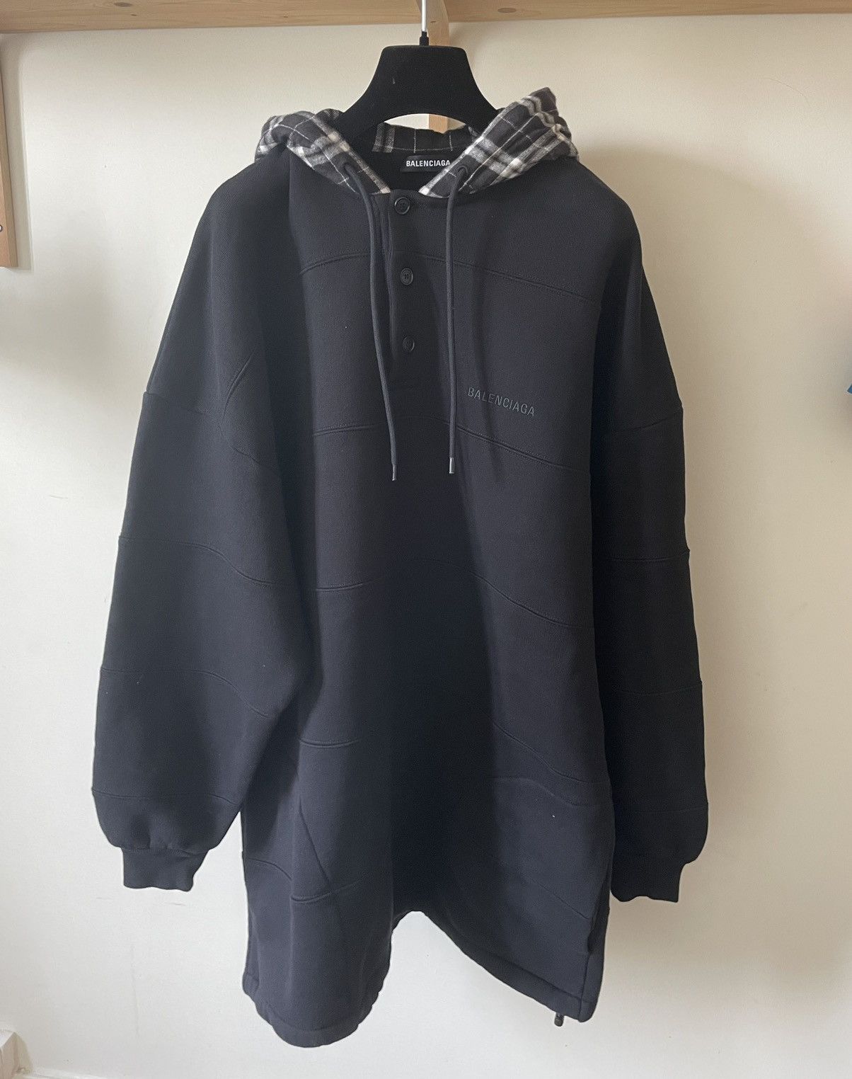 Balenciaga on sale patchwork hoodie