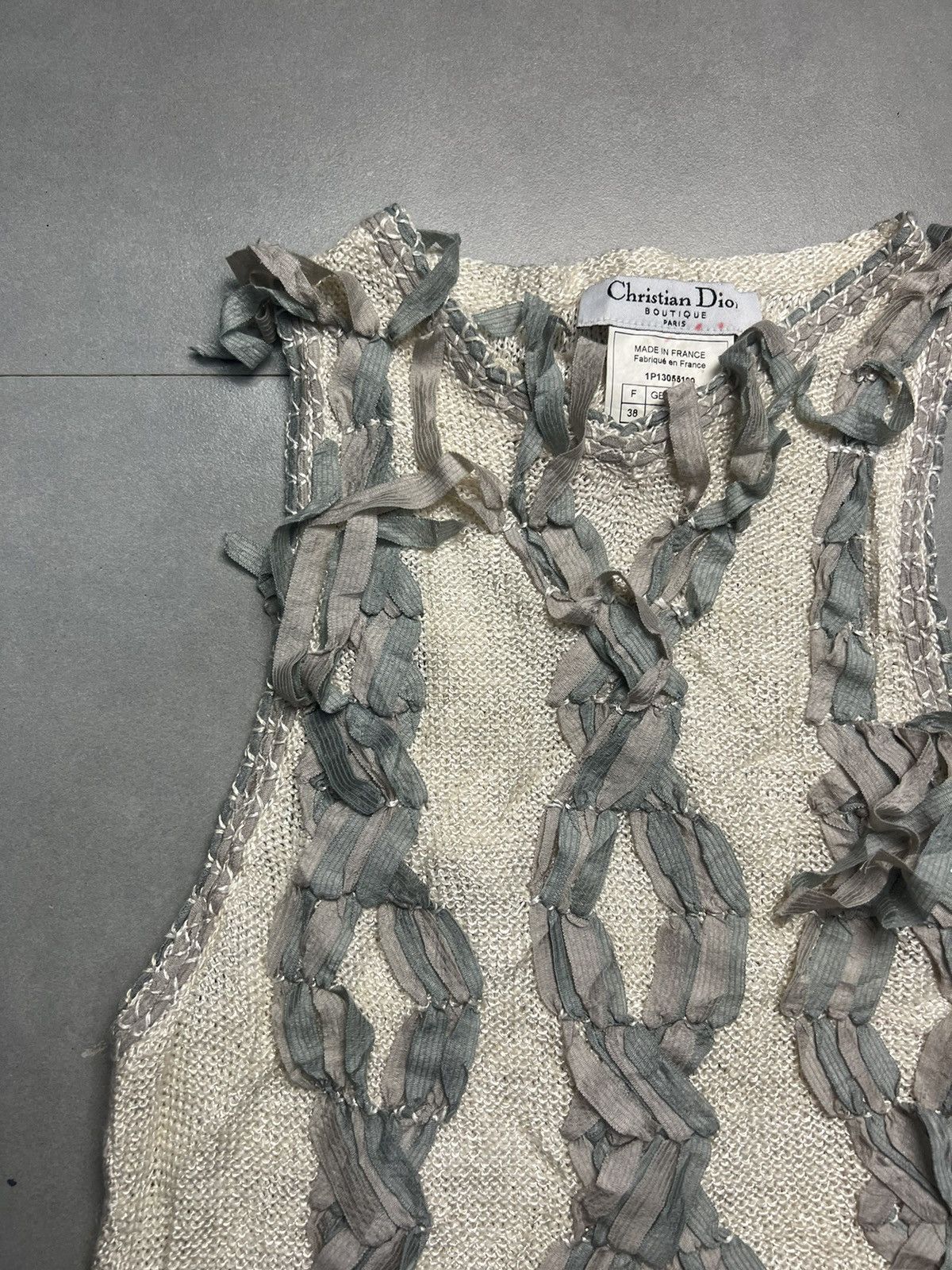 Dior Christian Dior - Ribbon Knot Sleeveless Top Size S / US 4 / IT 40 - 4 Thumbnail