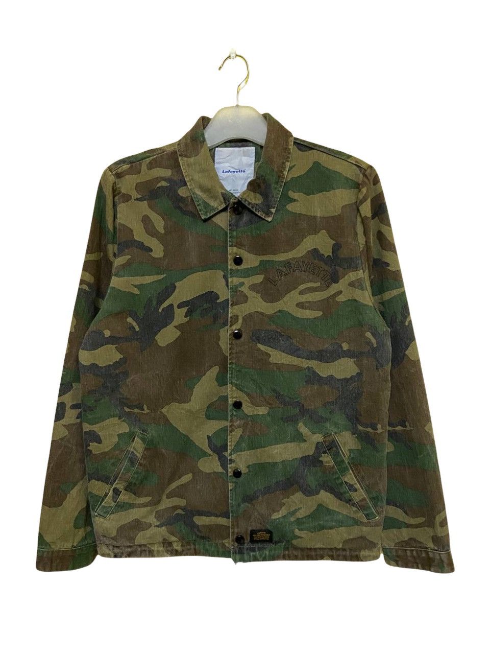 Vintage Lafayette New York Spell Out Camouflage Coach Jacket