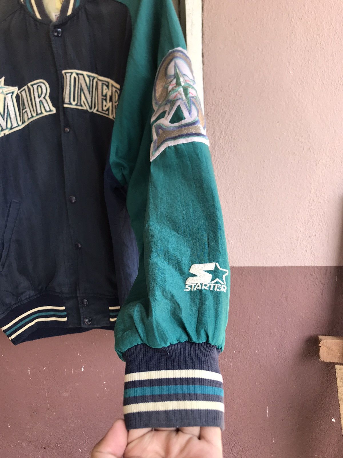 MLB Vintage Mariners Diamonds Collection Sun Faded Thrashed Size US L / EU 52-54 / 3 - 5 Thumbnail