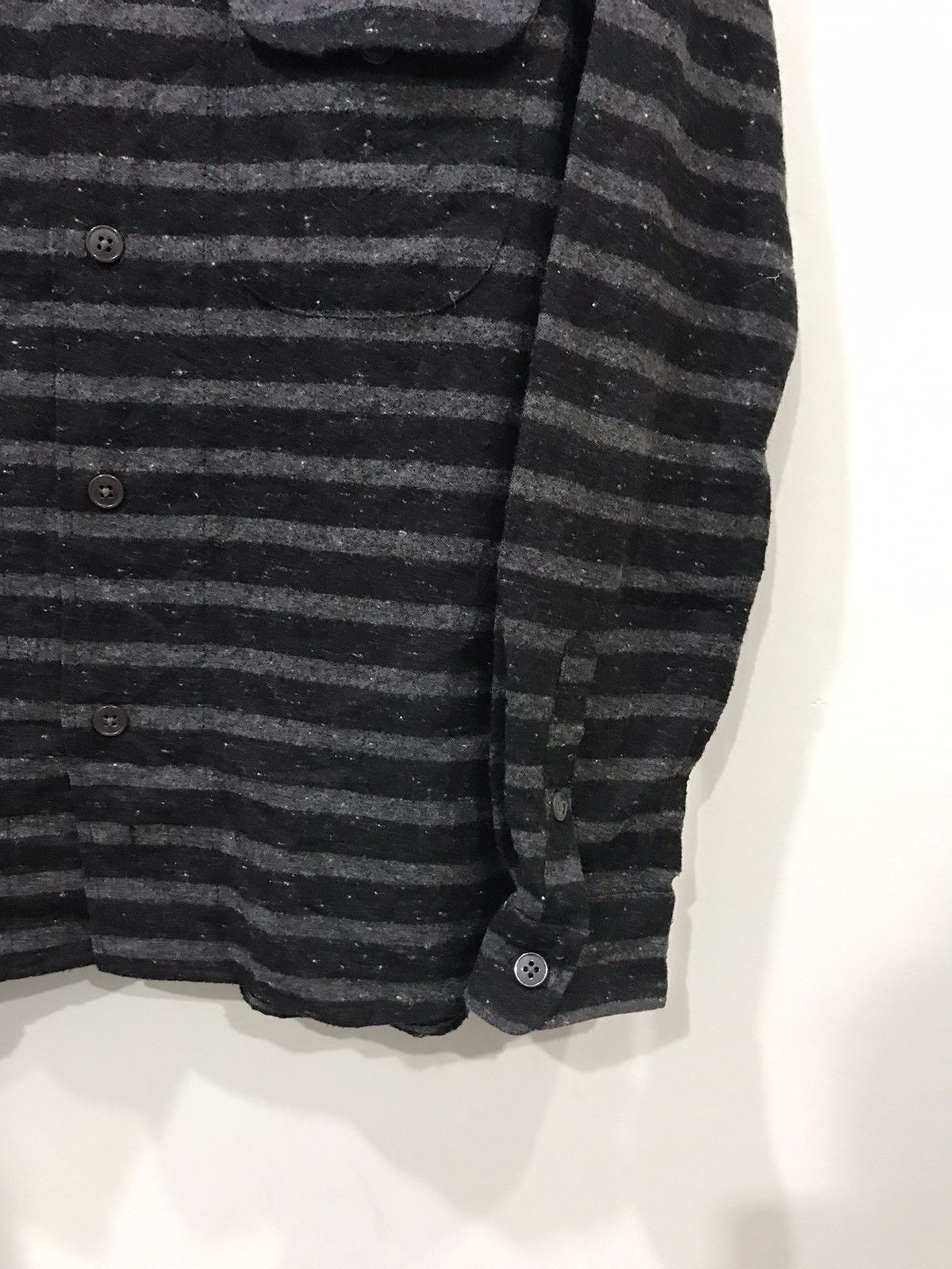 Global Work × Japanese Brand GLOBAL WORK Prisoner Stripe Double Pocket Shirt Size US M / EU 48-50 / 2 - 5 Thumbnail