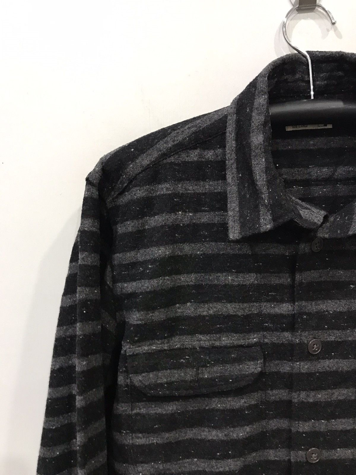 Global Work × Japanese Brand GLOBAL WORK Prisoner Stripe Double Pocket Shirt Size US M / EU 48-50 / 2 - 4 Thumbnail