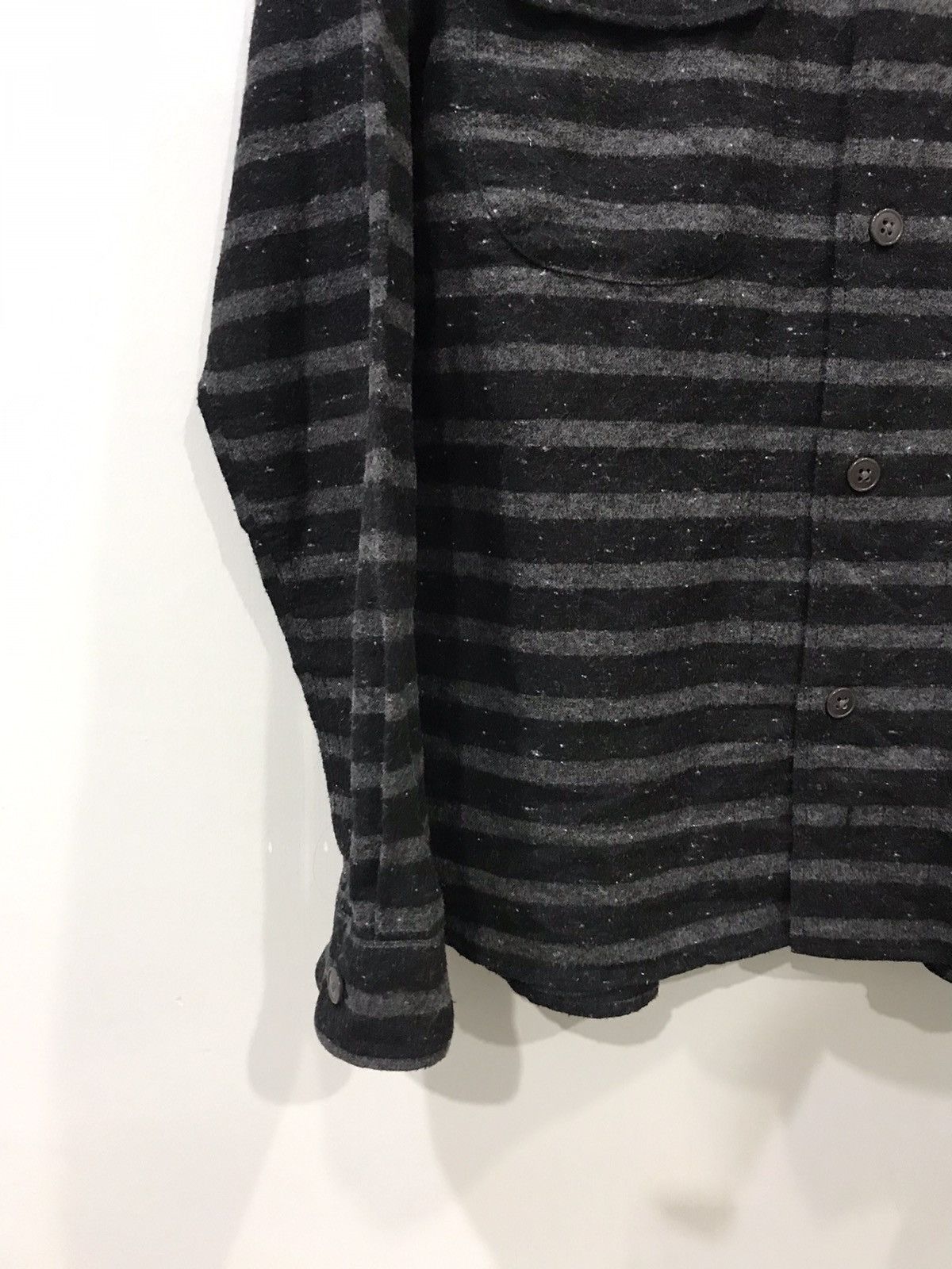 Global Work × Japanese Brand GLOBAL WORK Prisoner Stripe Double Pocket Shirt Size US M / EU 48-50 / 2 - 6 Thumbnail