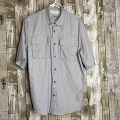 Cabelas Guidewear Pro Vented Fishing Hiking Hunting L/S Shirt Gray M/Tall