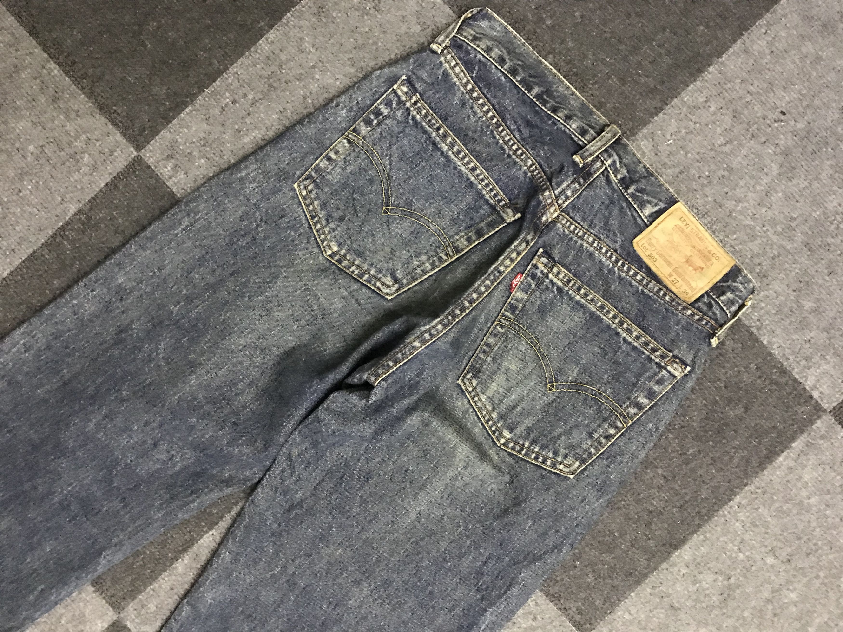 Levi's VLEV120- Levis 503 Medium Wash Jeans Size US 27 - 9 Thumbnail