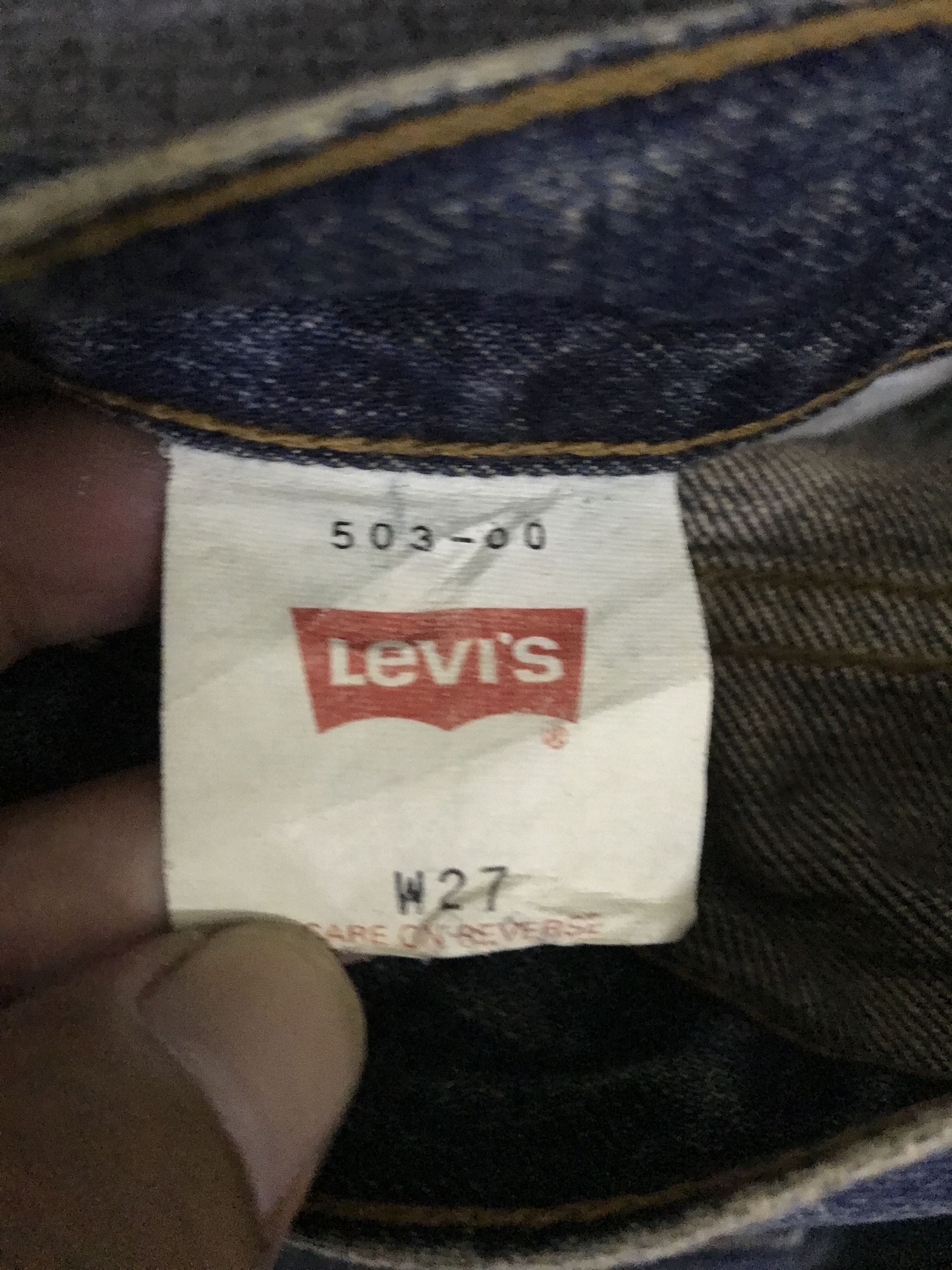 Levi's VLEV120- Levis 503 Medium Wash Jeans Size US 27 - 15 Thumbnail