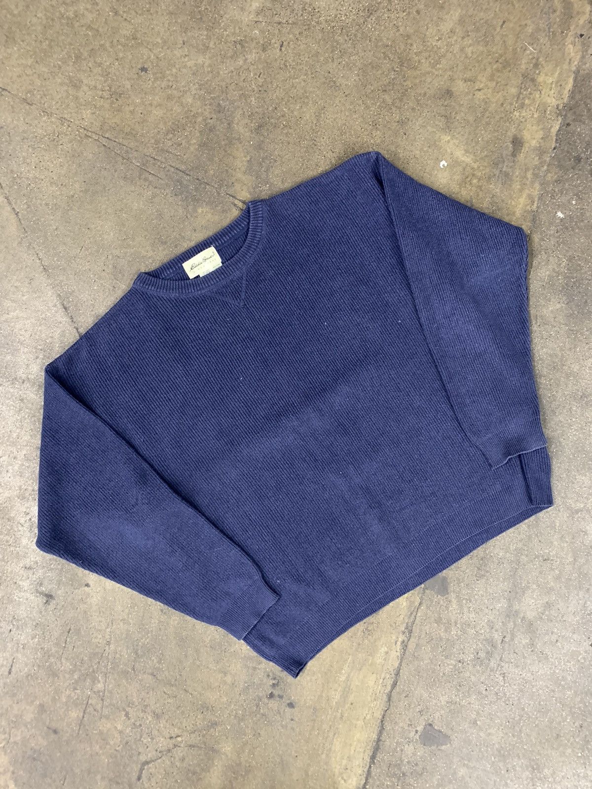 Eddie Bauer × Vintage Vintage Eddie Bauer Blue Ribbed Knit Sweater Size US M / EU 48-50 / 2 - 1 Thumbnail