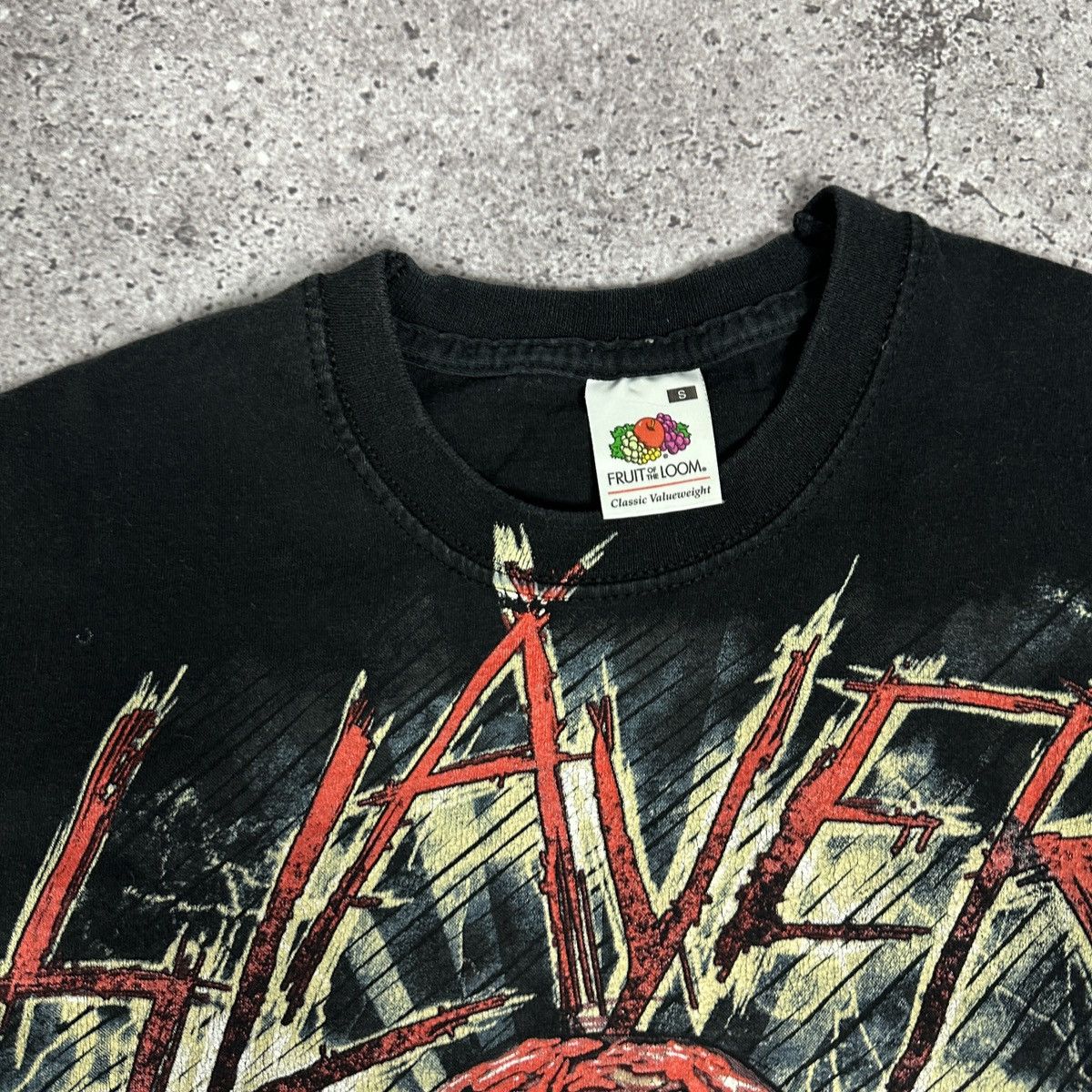 Band Tees Vintage 00s Y2K Slayer World Painted Blood tee Metal Rock Size S / US 4 / IT 40 - 4 Thumbnail