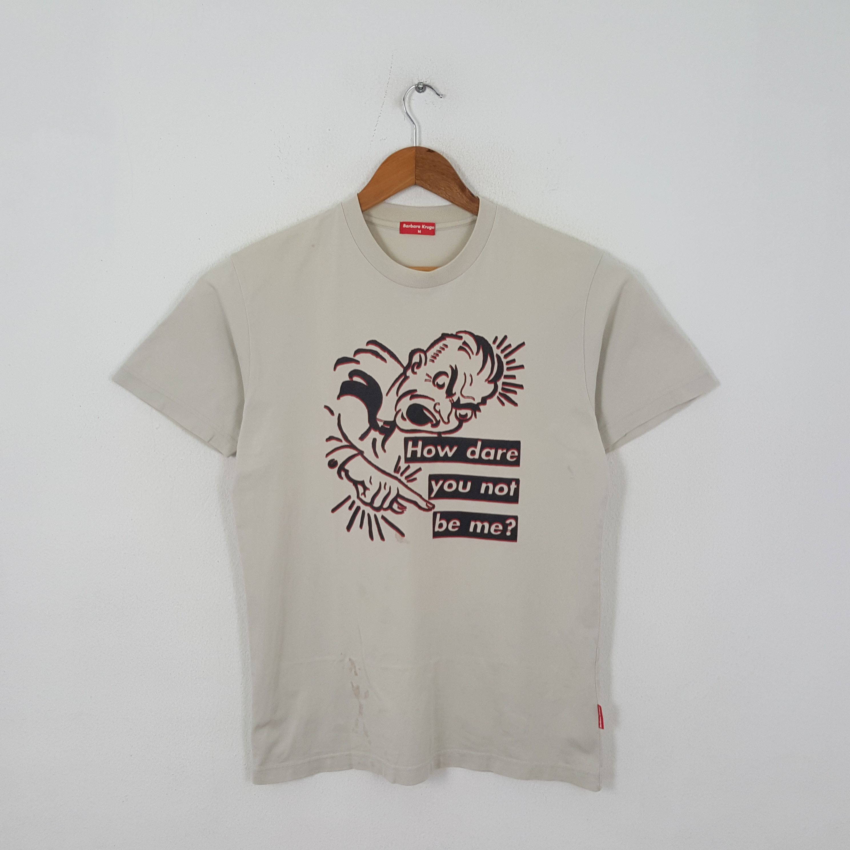 Vintage BARBARA KRUGER Japanese Brand Art Design T-Shirts