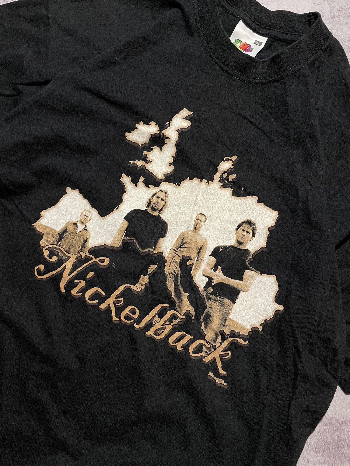 Band Tees × Vintage vintage nickelback the long road tour 2004 band tee Size US L / EU 52-54 / 3 - 2 Thumbnail
