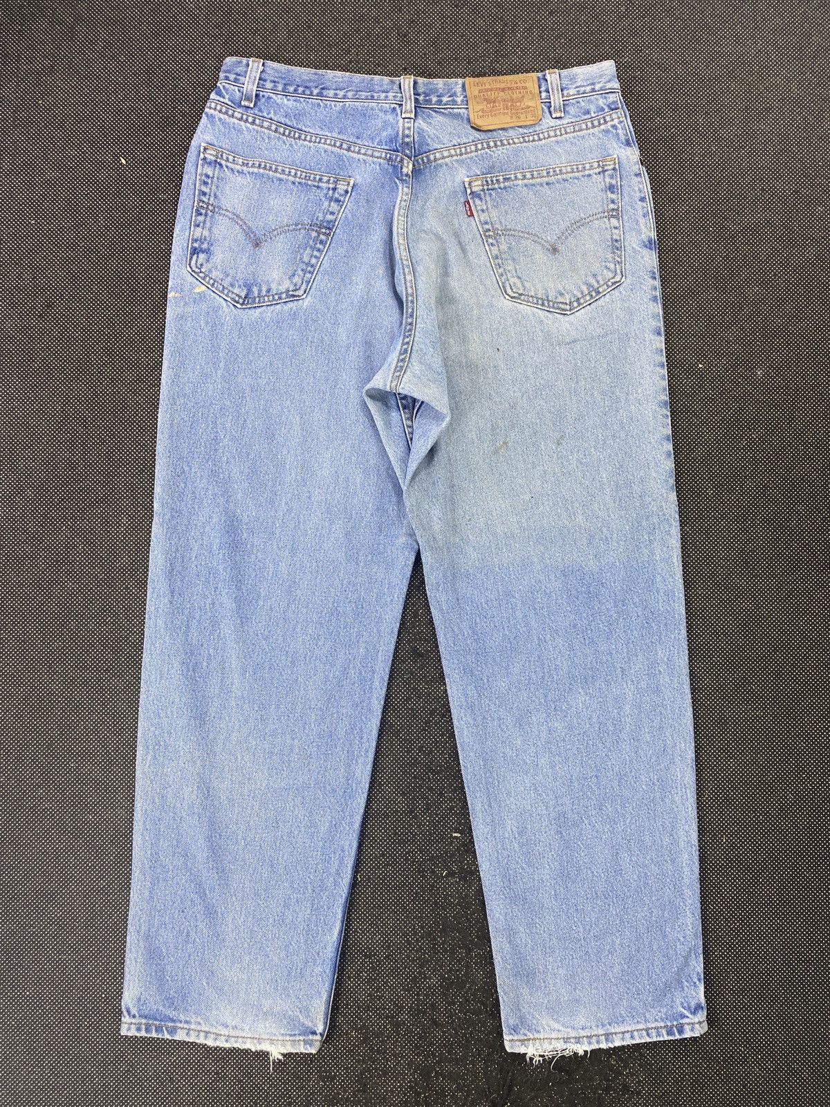 Jean VINTAGE LEVIS STRAIGHT LEG BLUE WASH JEANS 36x30 -J481 Size US 36 / EU 52 - 3 Thumbnail