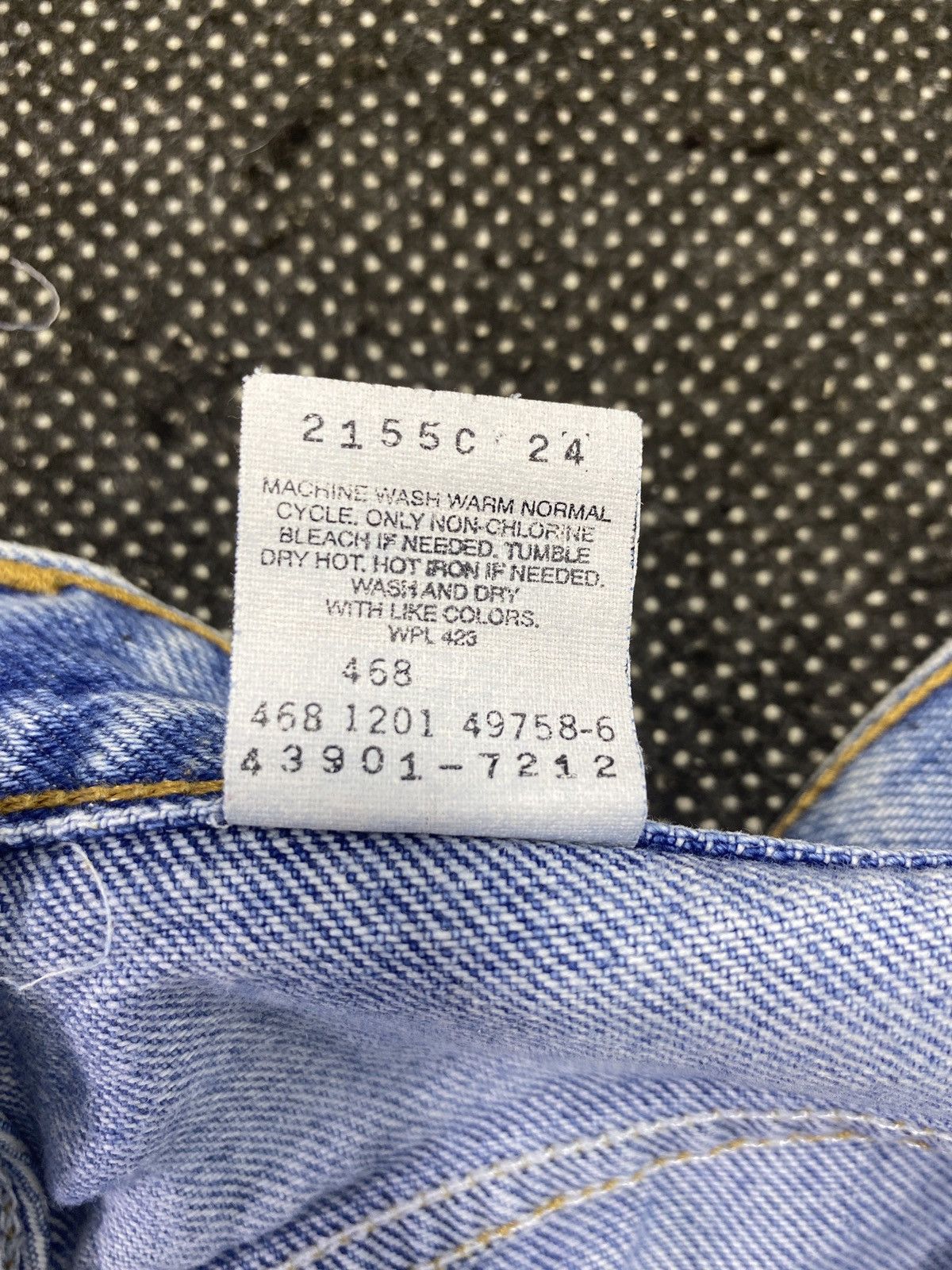Jean VINTAGE LEVIS STRAIGHT LEG BLUE WASH JEANS 36x30 -J481 Size US 36 / EU 52 - 7 Thumbnail