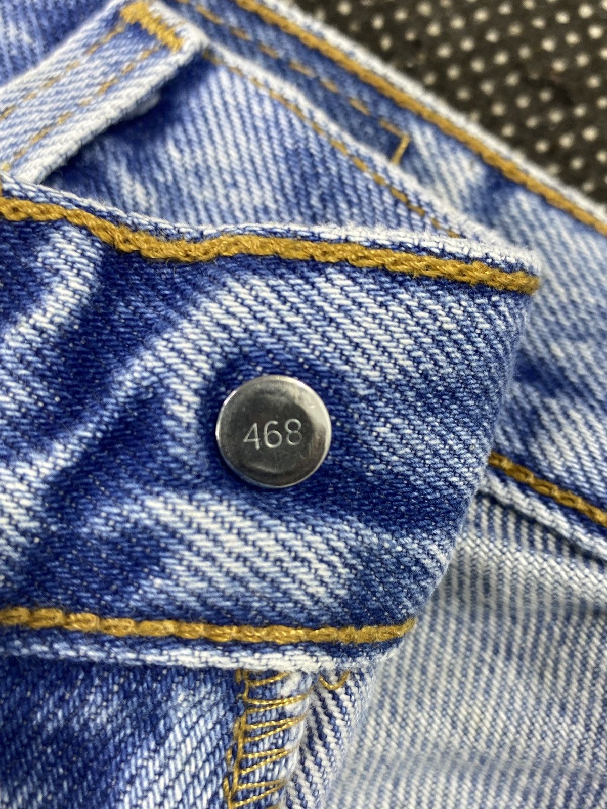 Jean VINTAGE LEVIS STRAIGHT LEG BLUE WASH JEANS 36x30 -J481 Size US 36 / EU 52 - 6 Thumbnail