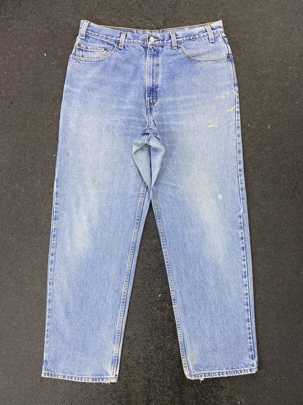 Jean VINTAGE LEVIS STRAIGHT LEG BLUE WASH JEANS 36x30 -J481 Size US 36 / EU 52 - 1 Thumbnail