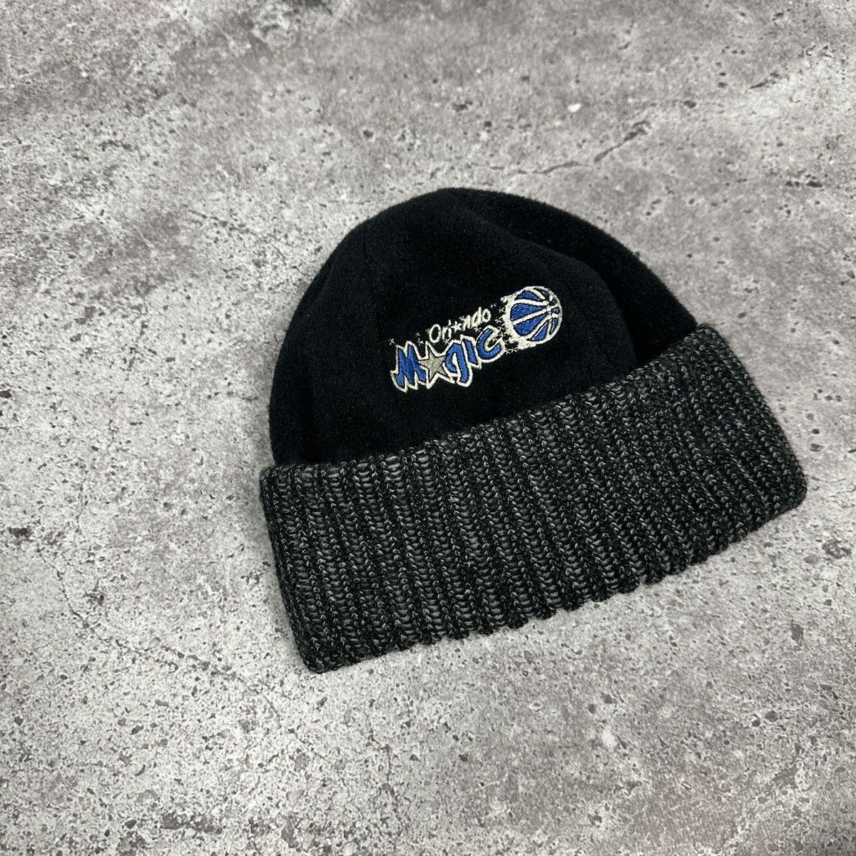 NBA Vintage 90s Orlando Magic Drew Pearson NBA Beanie hat rare Size ONE SIZE - 2 Thumbnail
