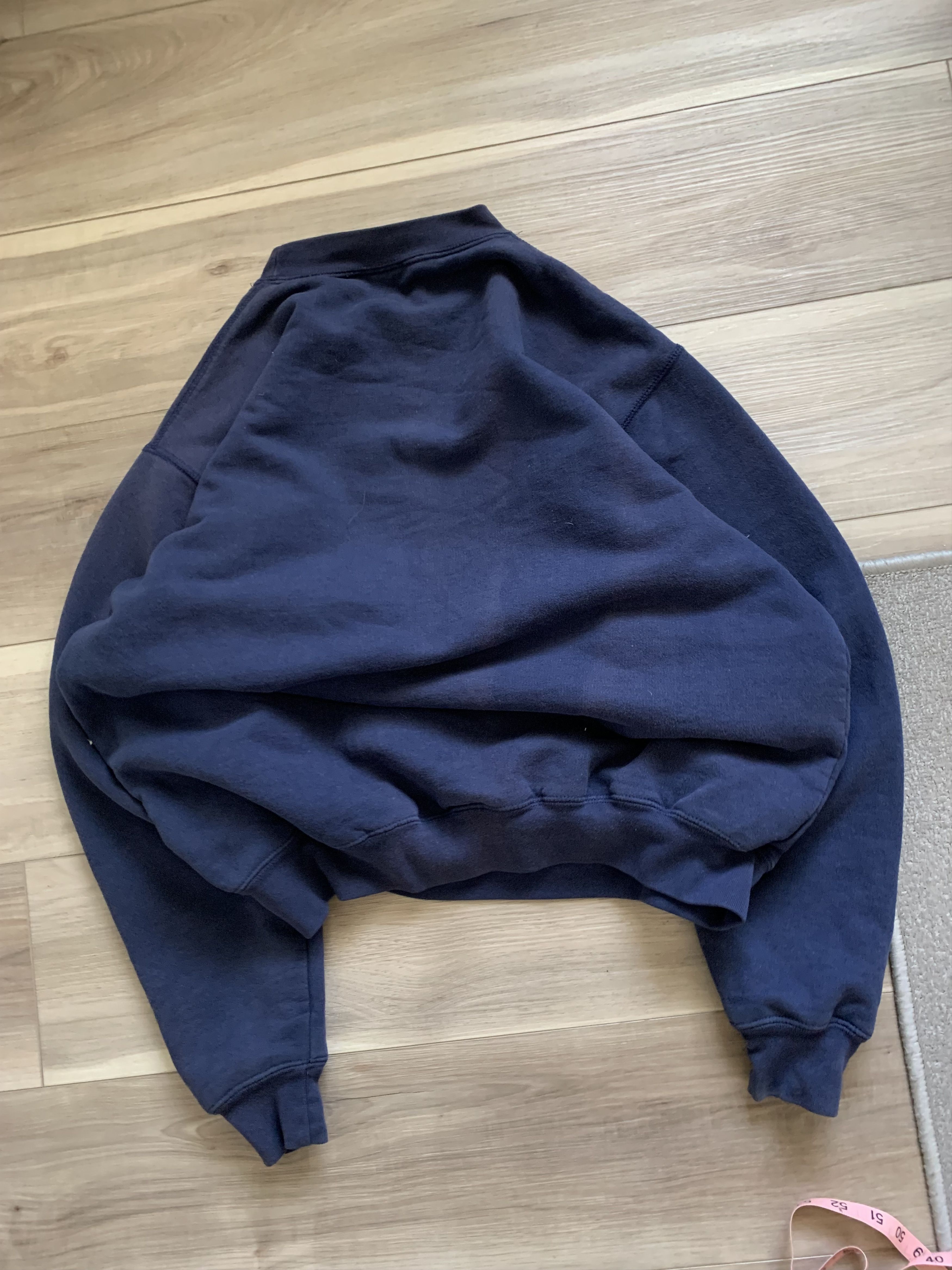 Carhartt × Vintage 1990s CARHARTT THERMAL LINED NAVY SWEATSHIRT / BOXY Size US L / EU 52-54 / 3 - 4 Thumbnail