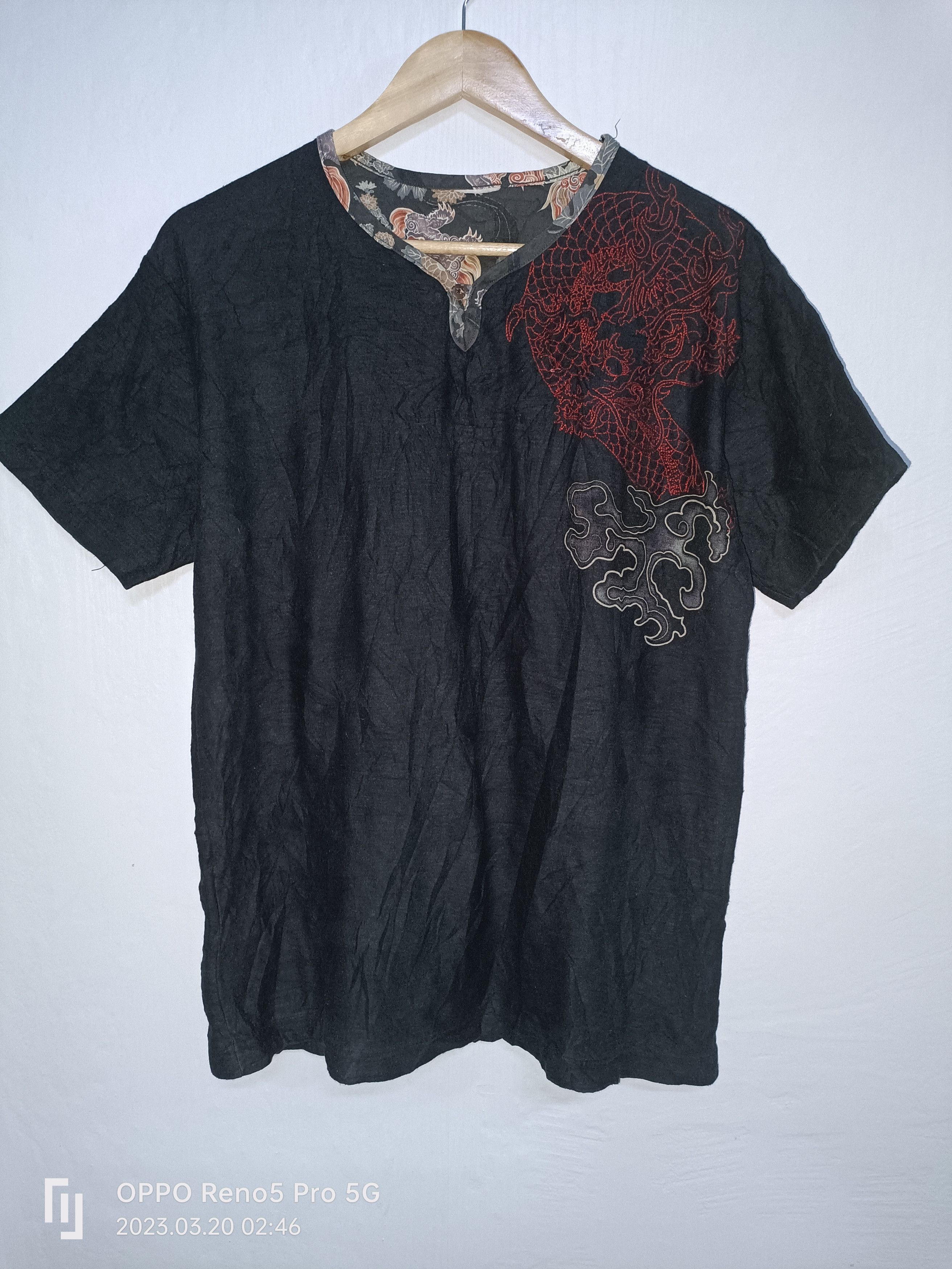 Japanese Brand × Vintage Vintage Tshirts Sukajan Dragon Embroided Logo Size US M / EU 48-50 / 2 - 8 Thumbnail