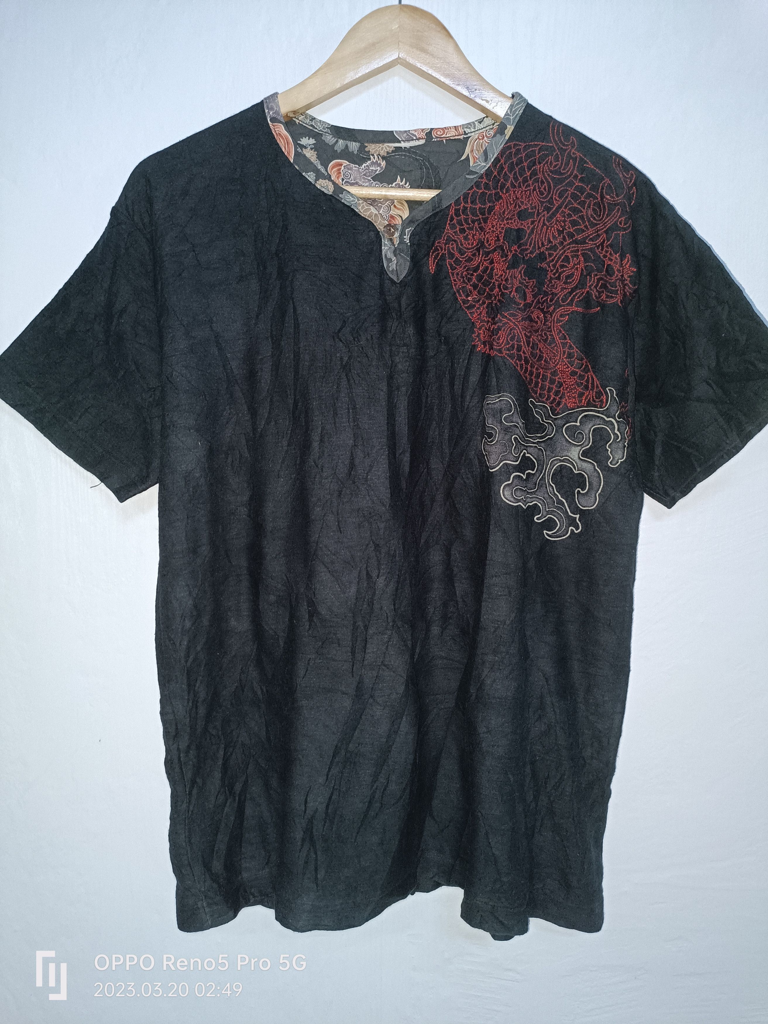 Japanese Brand × Vintage Vintage Tshirts Sukajan Dragon Embroided Logo Size US M / EU 48-50 / 2 - 1 Thumbnail